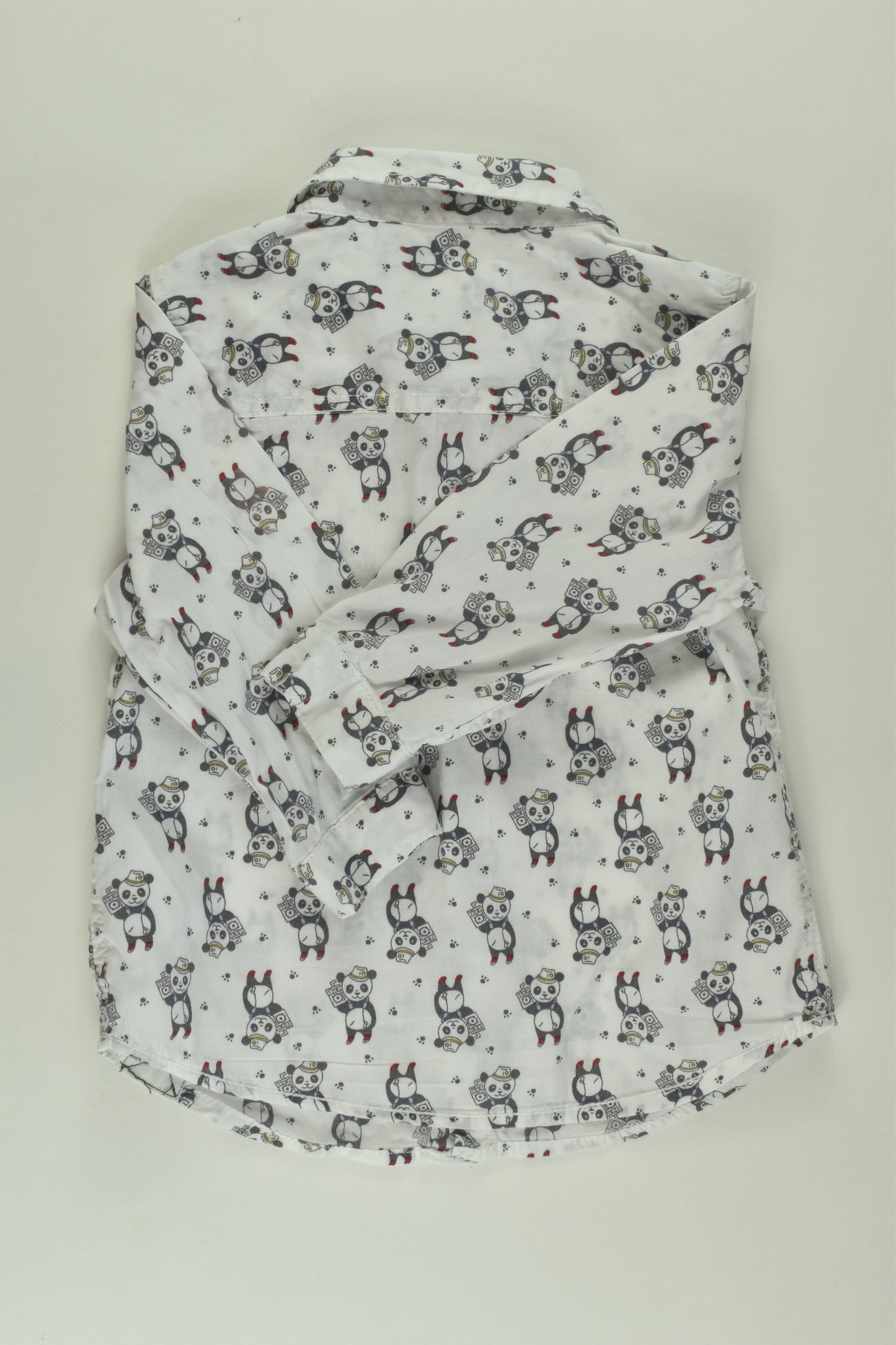Pumpkin Patch Size 1 Panda Button-up Shirt