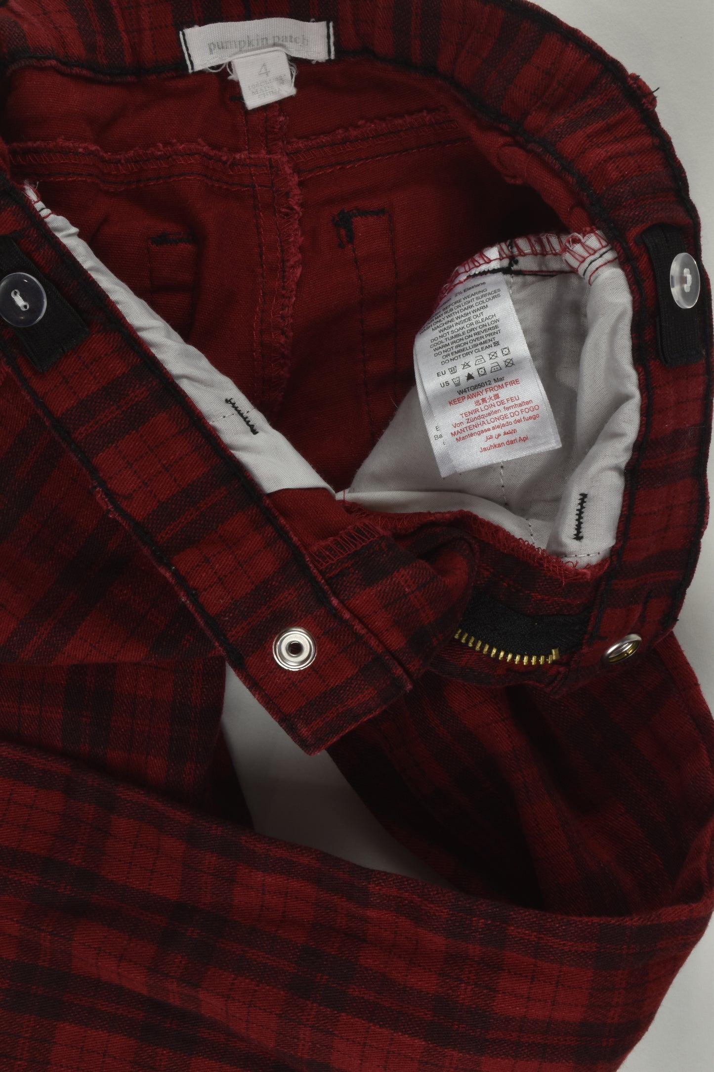 Pumpkin Patch Size 4 Checked Pants