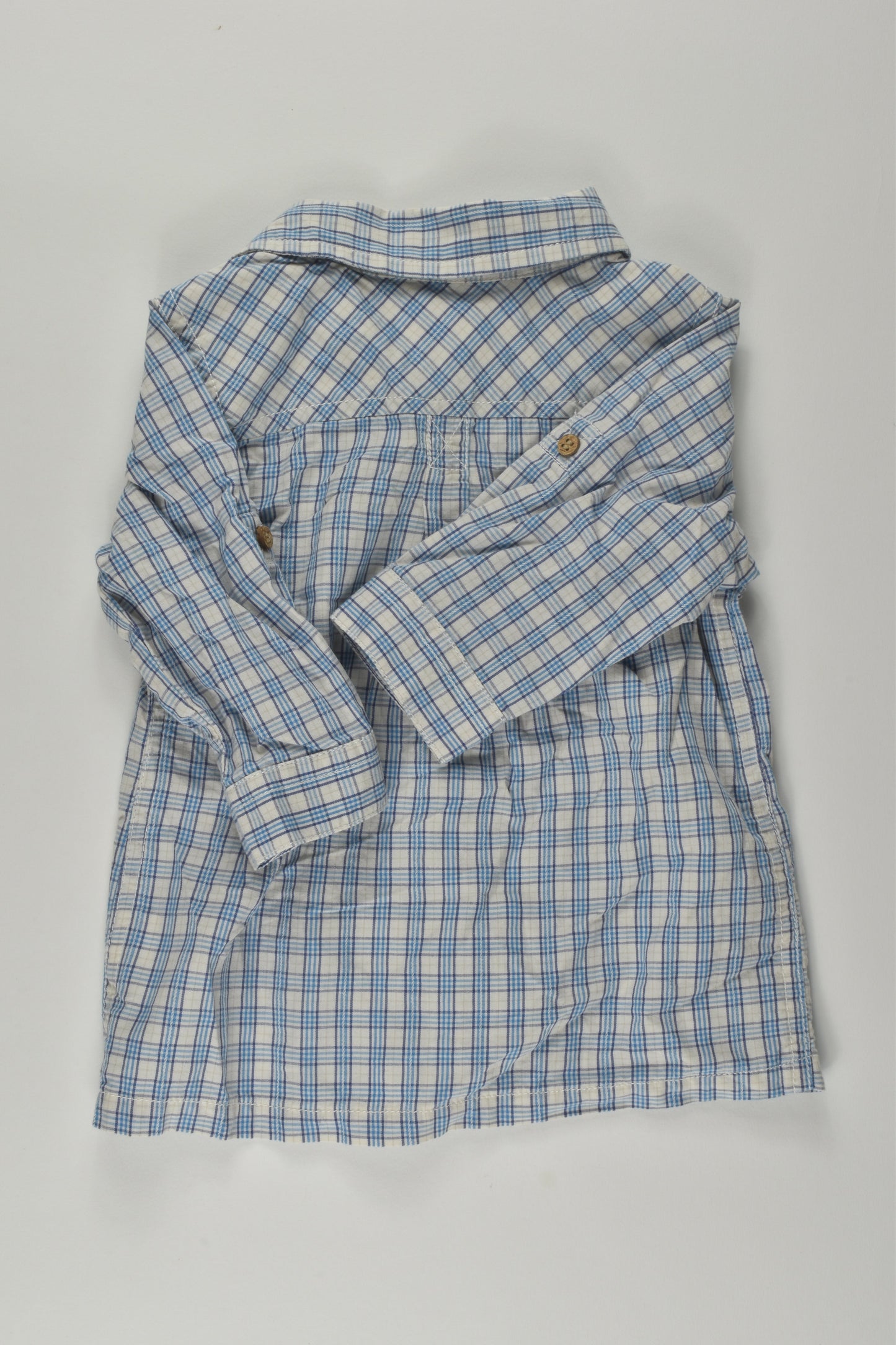 Purebaby Size 00 Checked Shirt