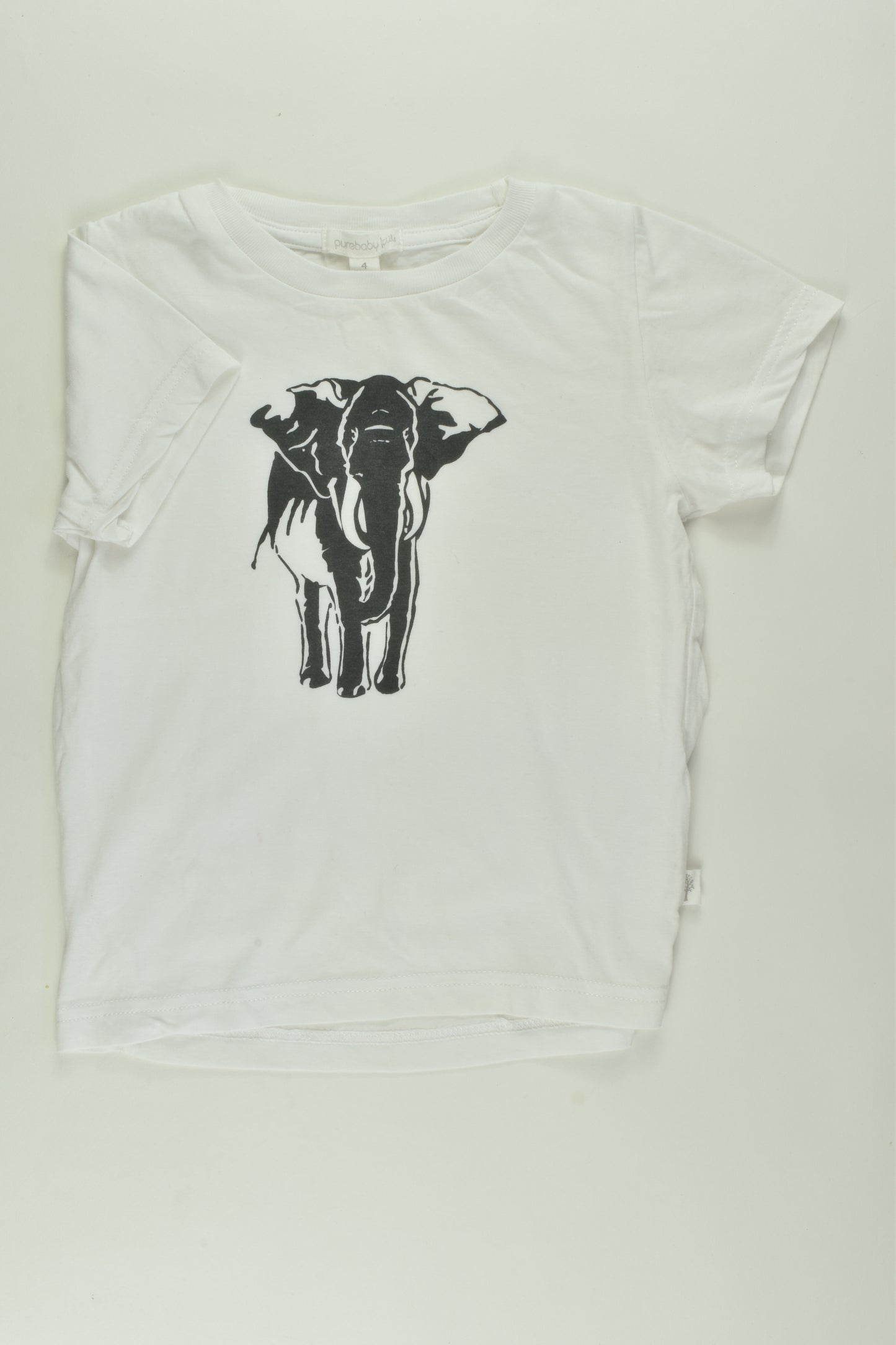 Purebaby Size 4 Elephant T-shirt