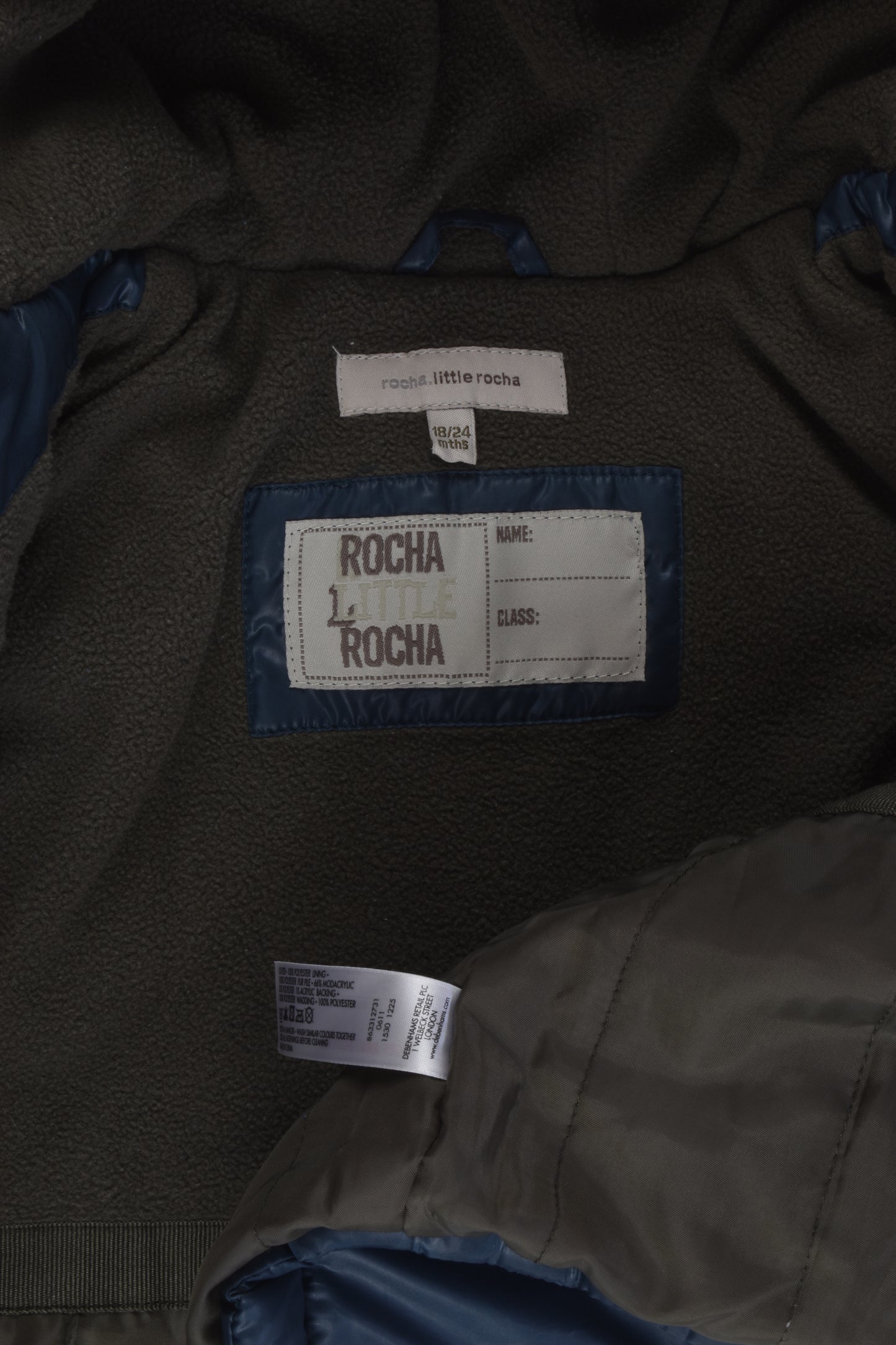 Rocha Little Rocha Size 1-2 Warm Winter Jacket