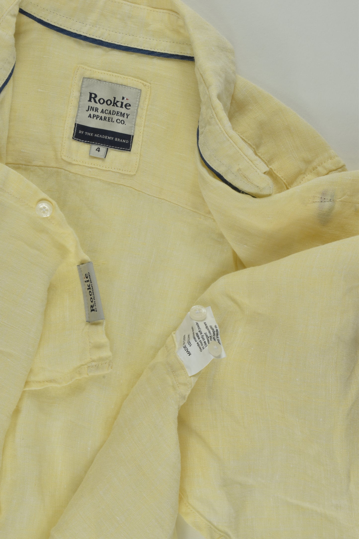 Rookie Size 4 Linen Button-up Shirt