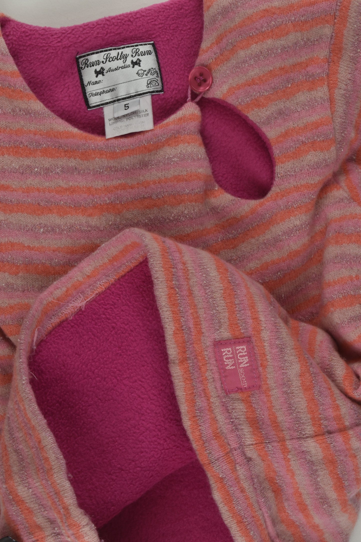 Run Scotty Run Size 5 Warm Wool Blend Jumper