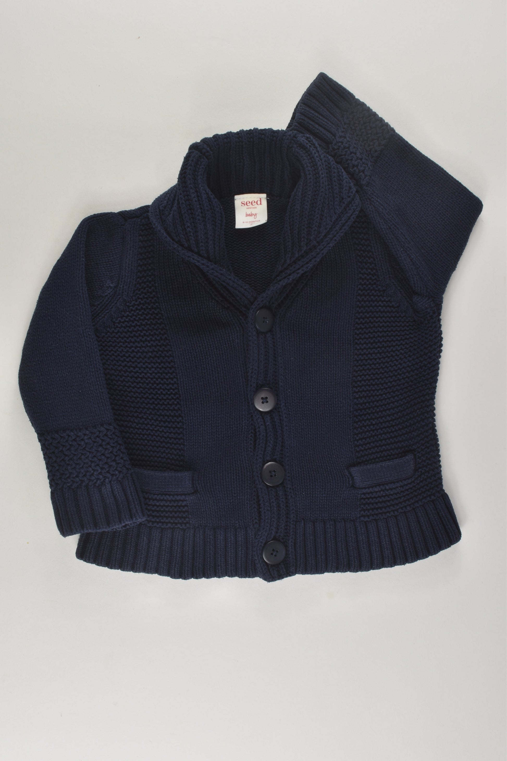 Seed Heritage Size 0 Navy Knit Cardigan