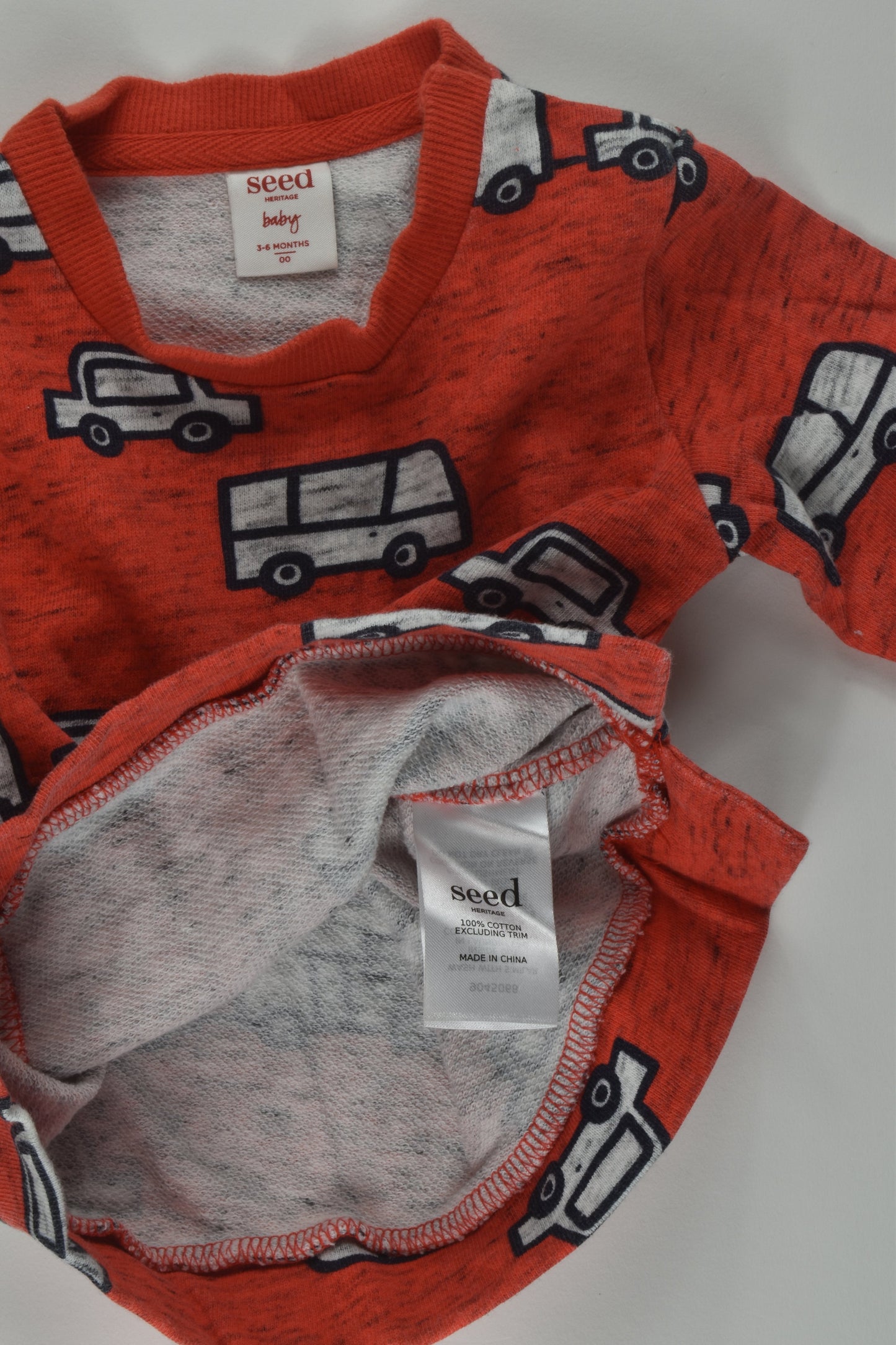 Seed Heritage Size 00 Vehicles Sweater