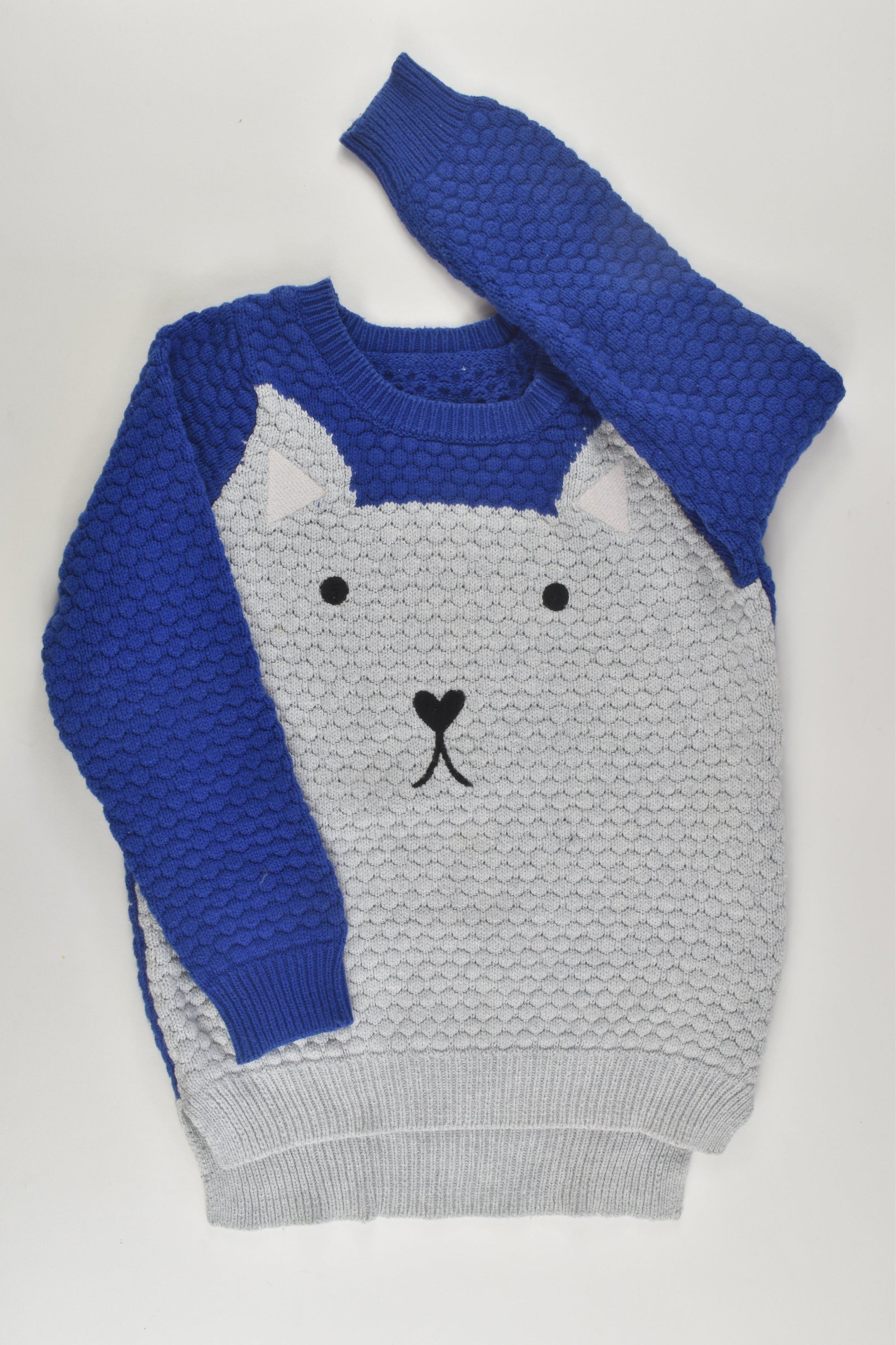 Seed Heritage Size 3-4 Cat Knit Jumper
