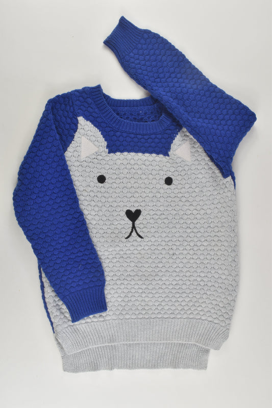 Seed Heritage Size 3-4 Cat Knit Jumper