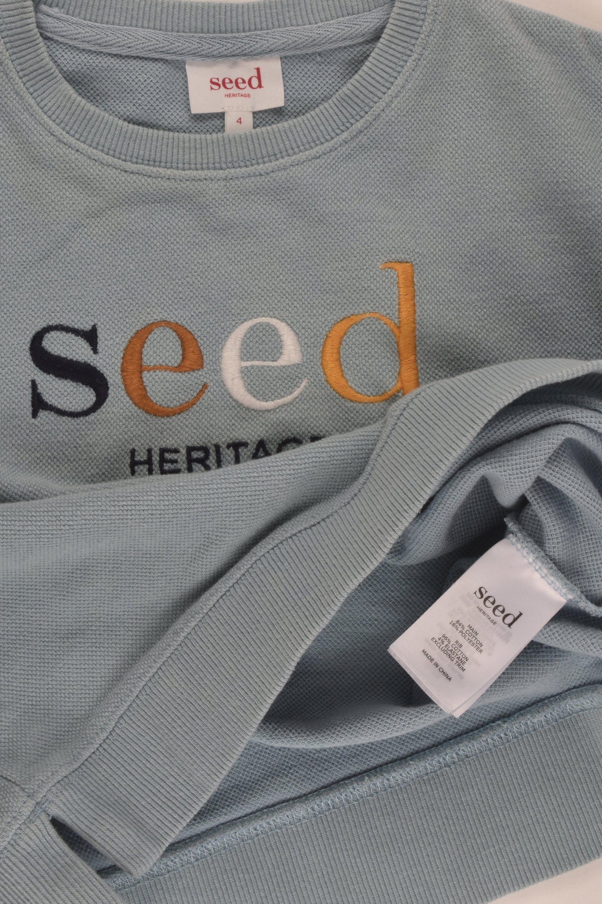 Seed Heritage Size 4 Logo Sweater