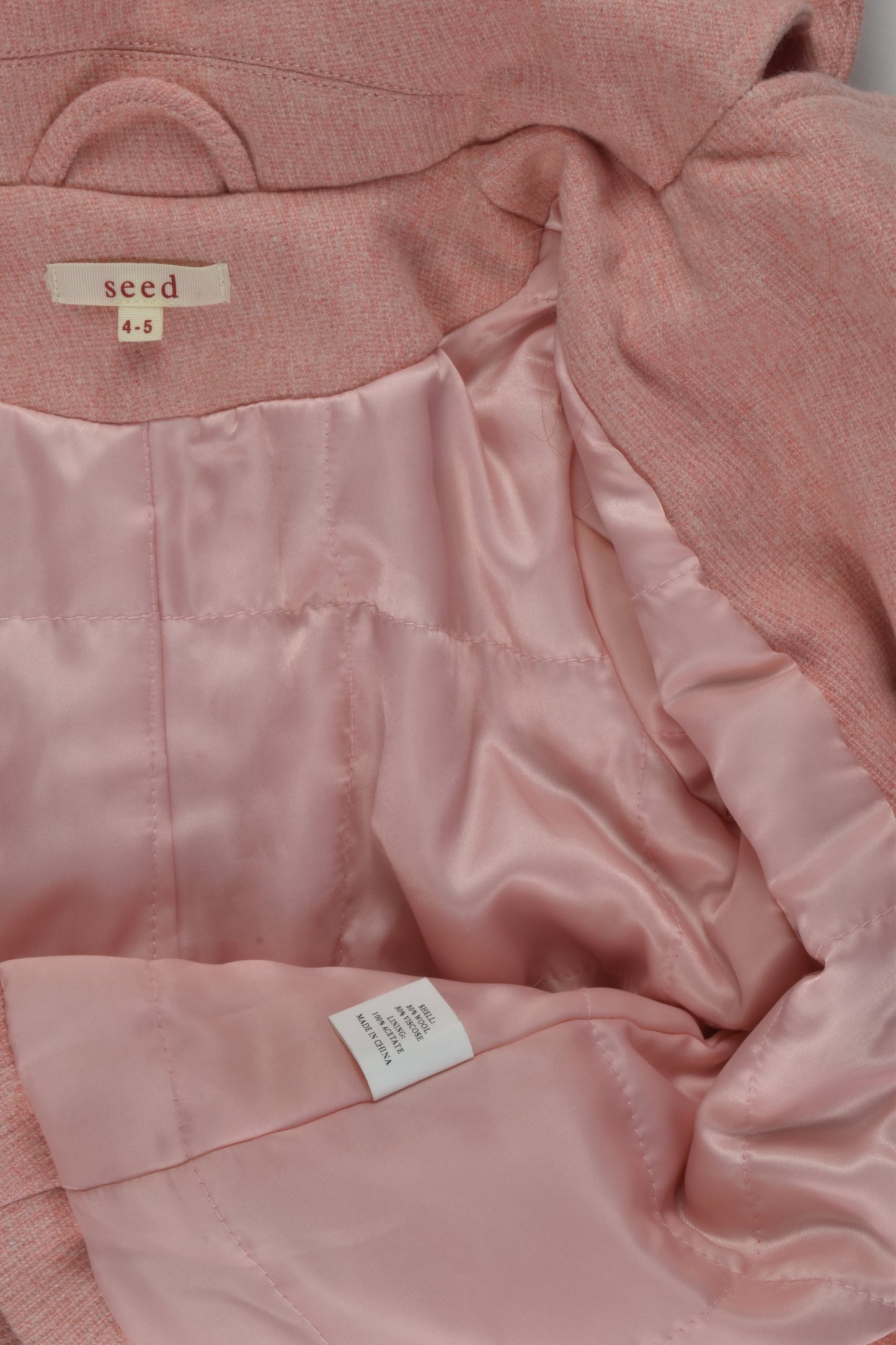 Seed Size 4-5 Wool Blend Jacket