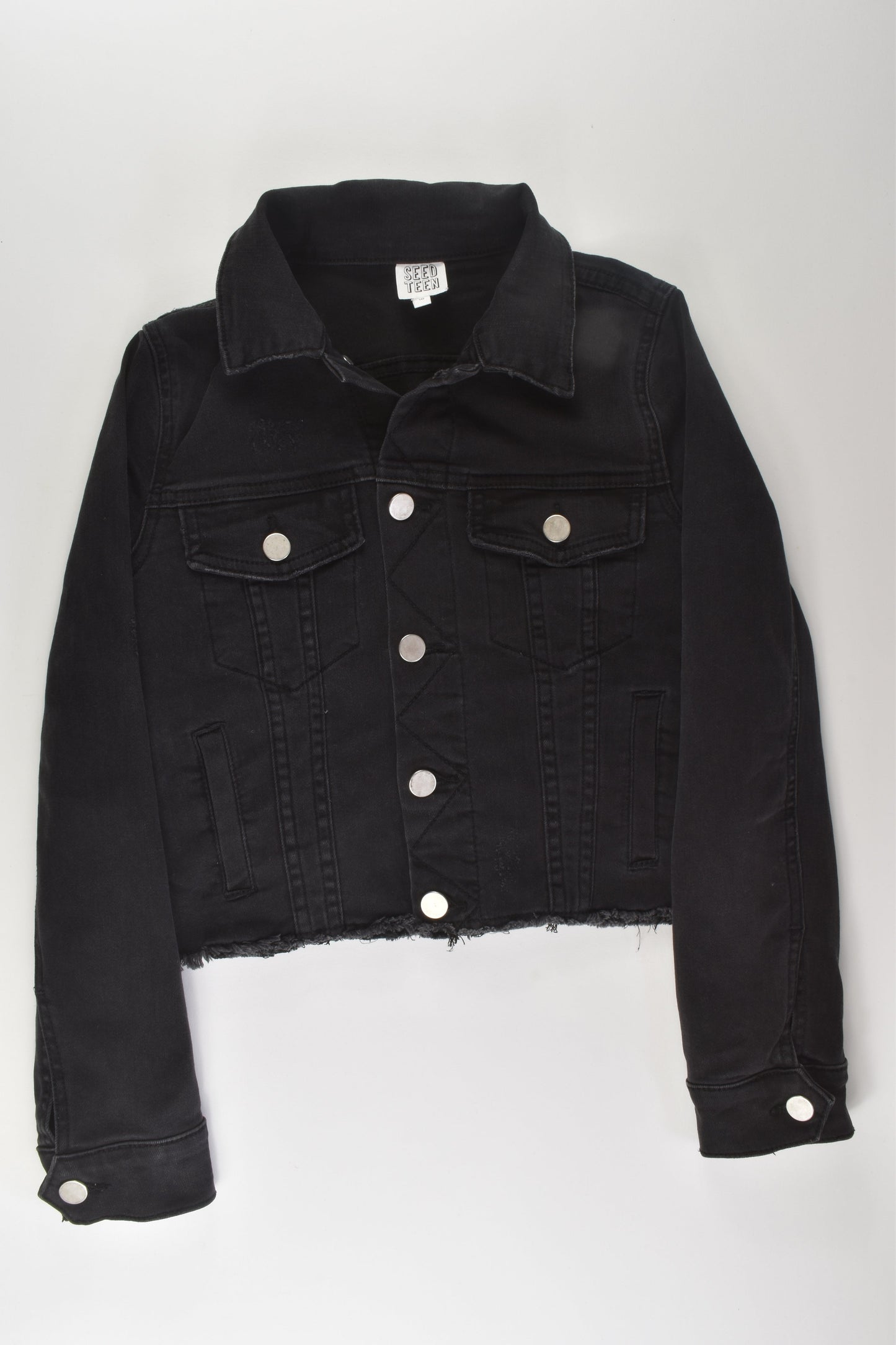 Seed Teen Size 10 Stretchy Denim Jacket