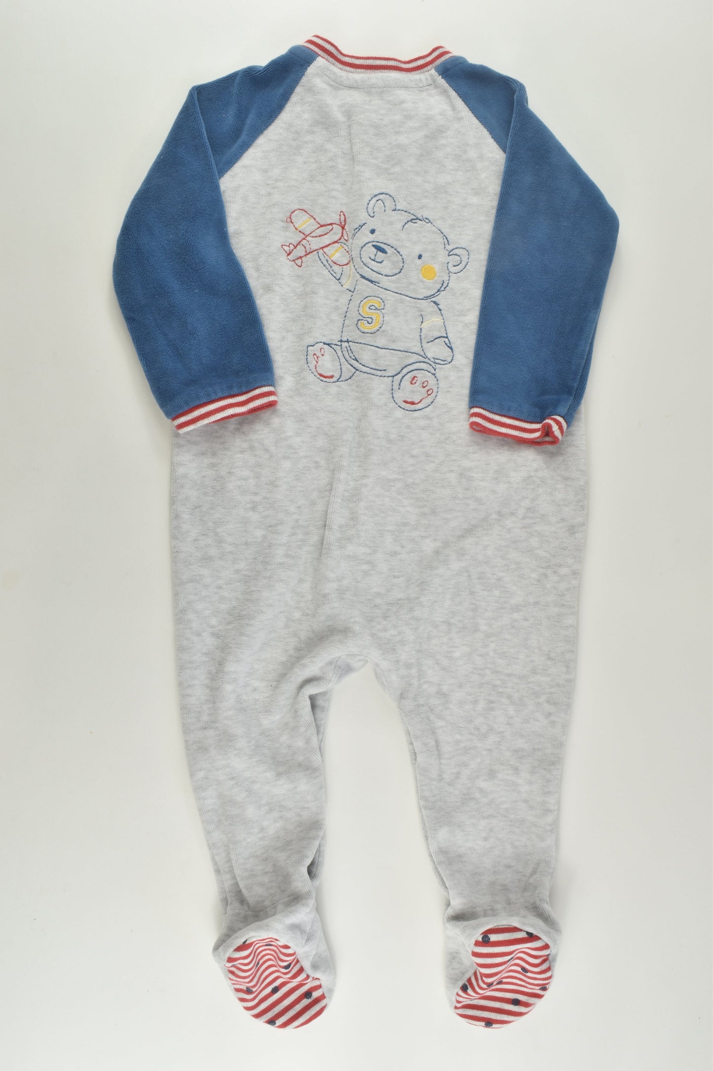 Sergent Major Size 0 Pilot Teddy Velour Romper