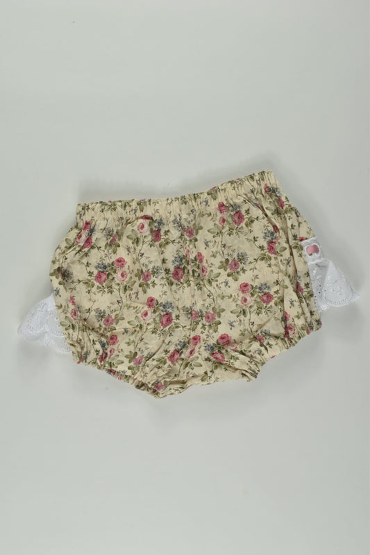 Soojay Designs Size 0000 Floral Bloomers