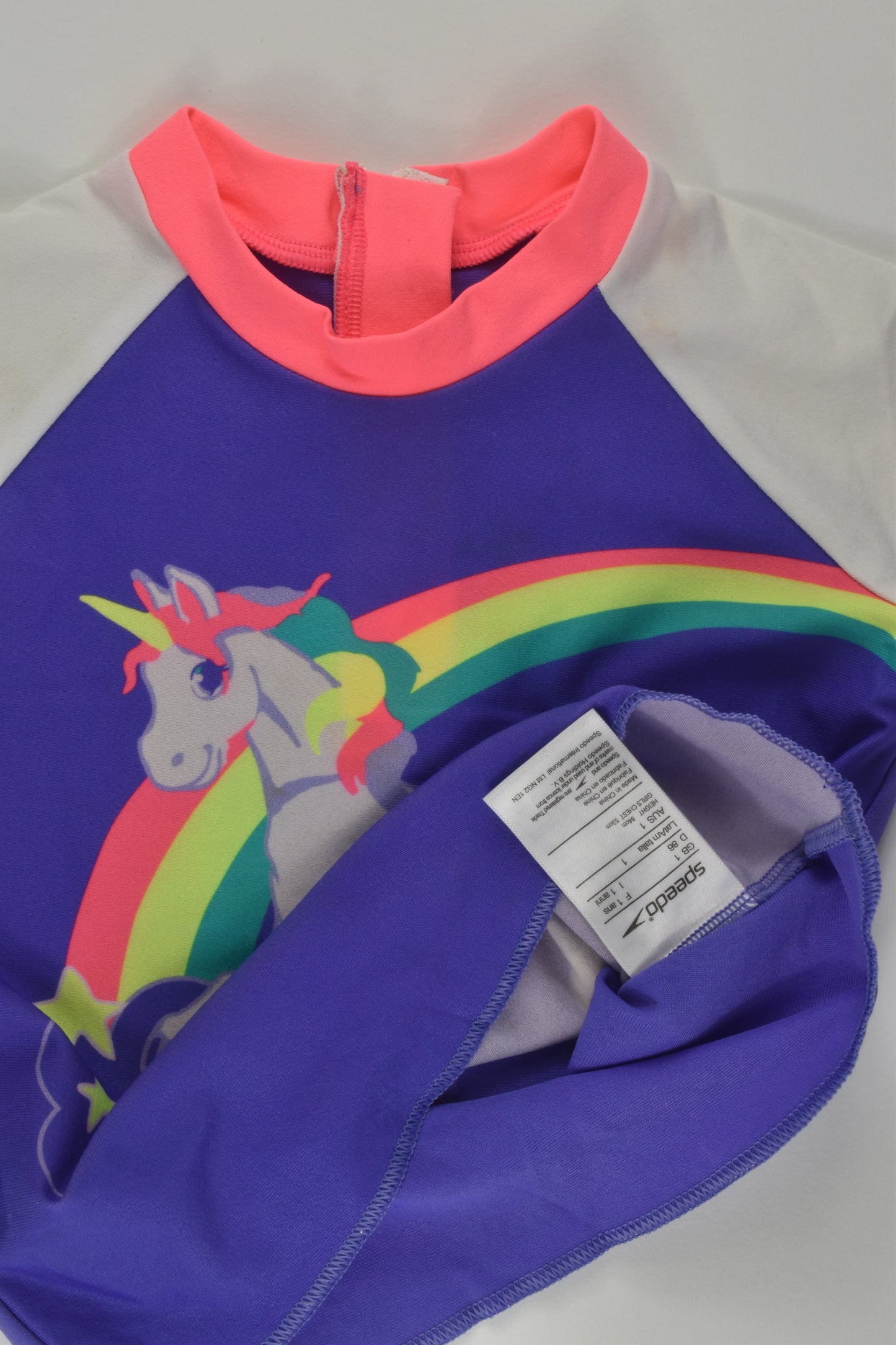 Speedo Size 1 Unicorn Rashie Top