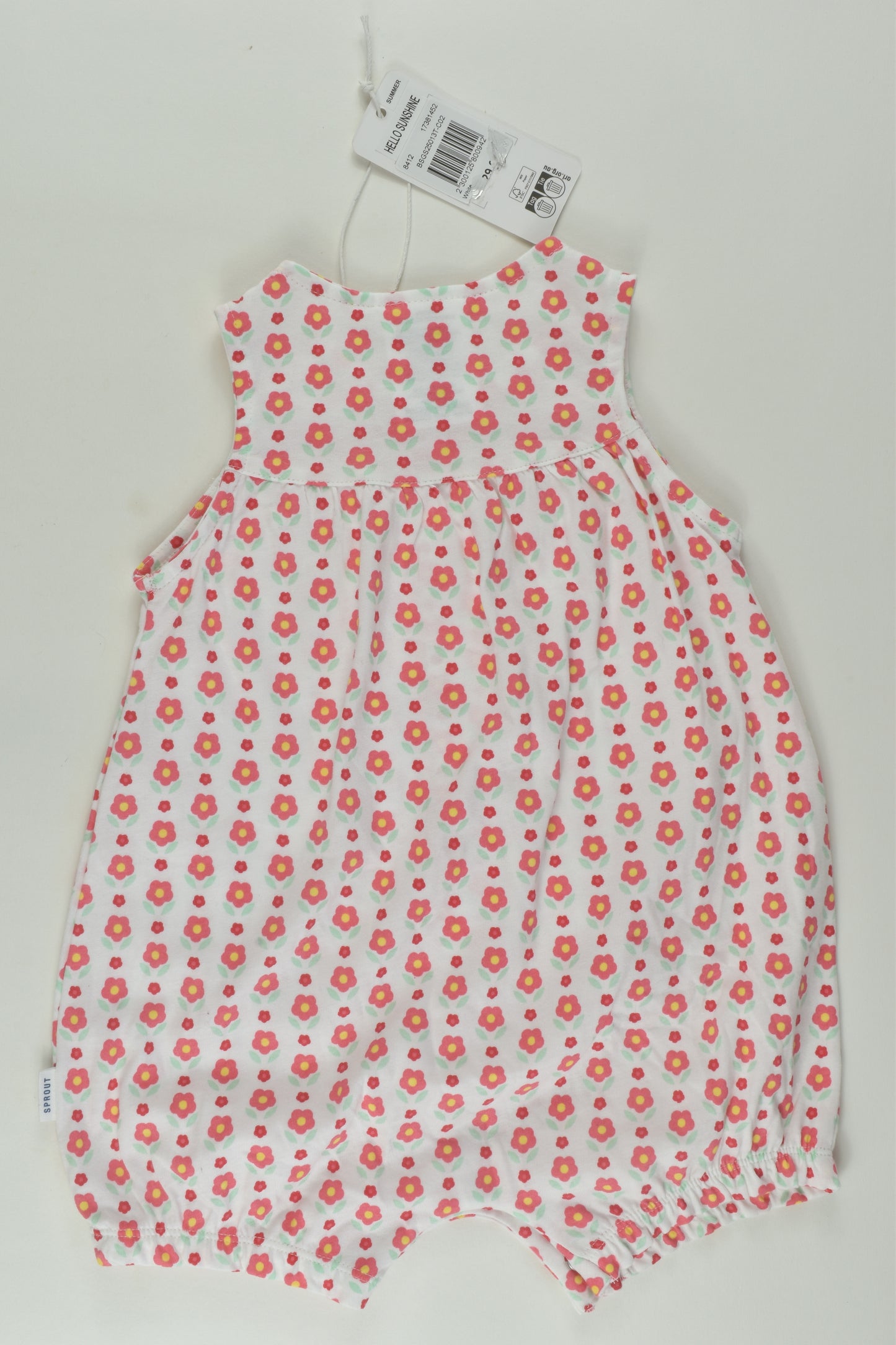 Sprout Size 00 Floral Short Romper