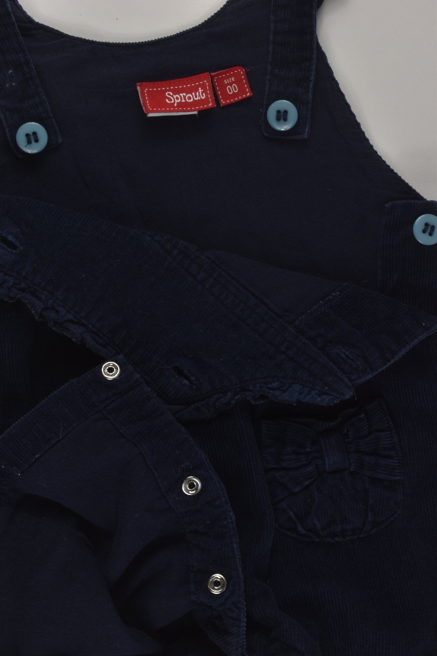 Sprout Size 00 Lined Cord Overalls