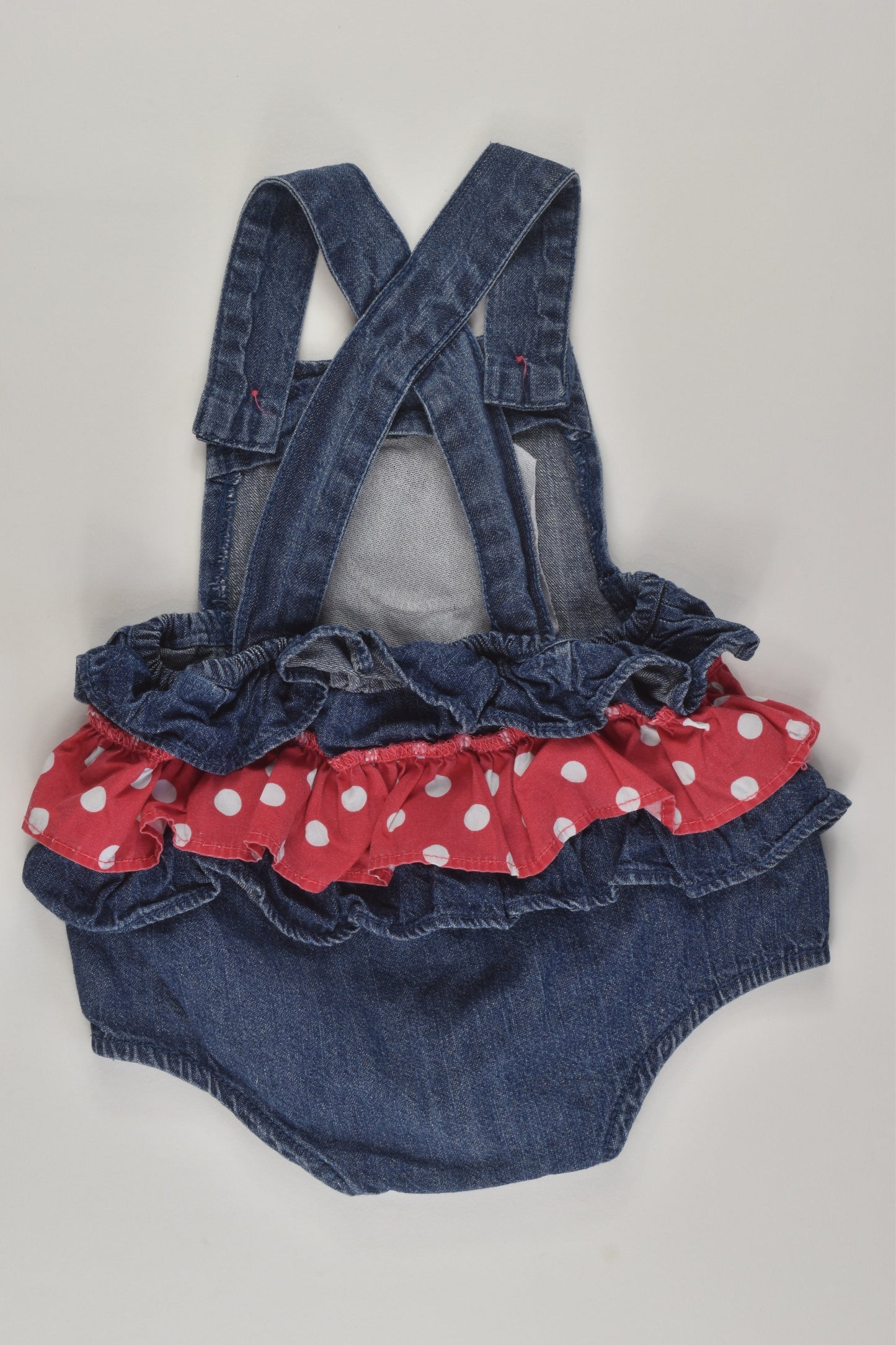 Sprout Size 000 Denim Bubble Romper