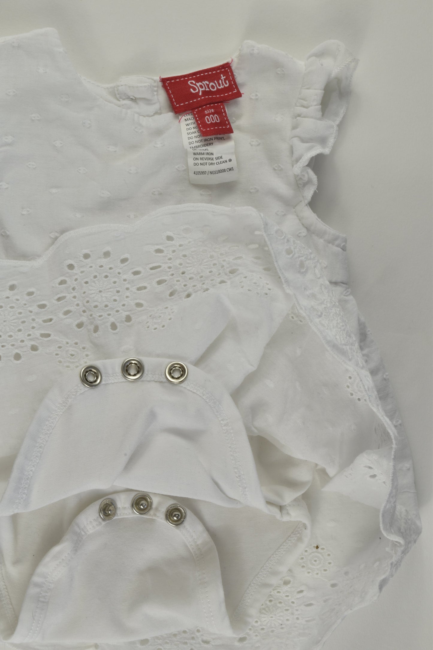 Sprout Size 000 Dress with Bodysuit Underneath