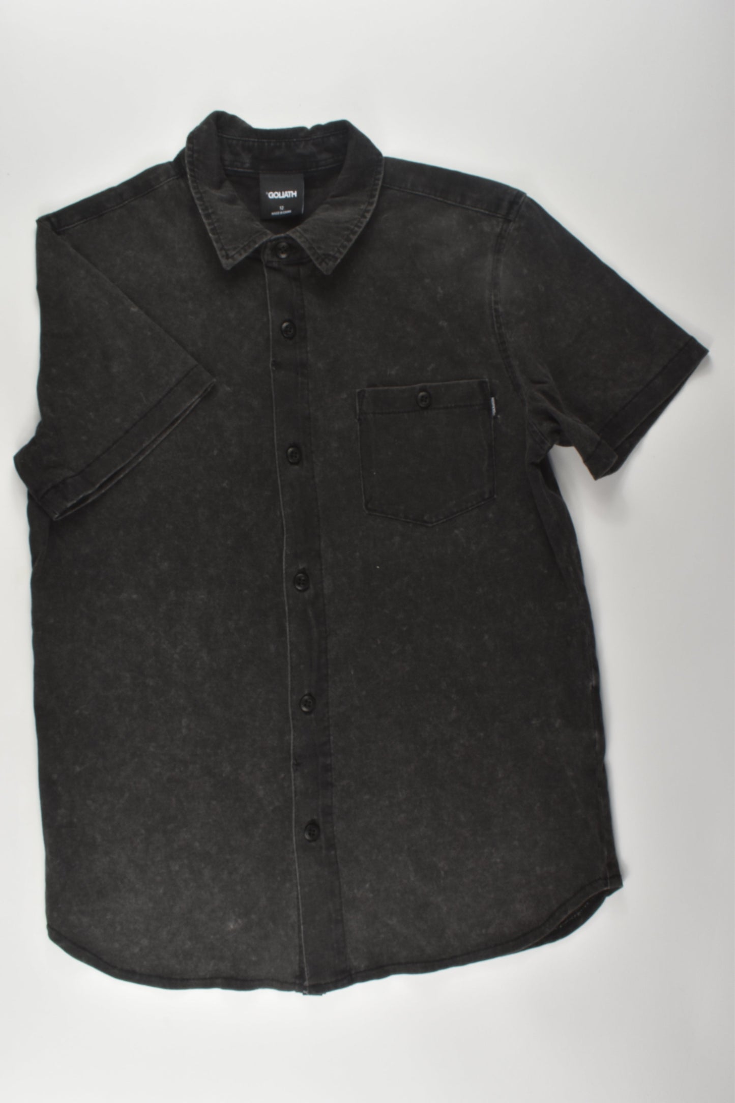 St Goliath Size 12 Button Up T-shirt