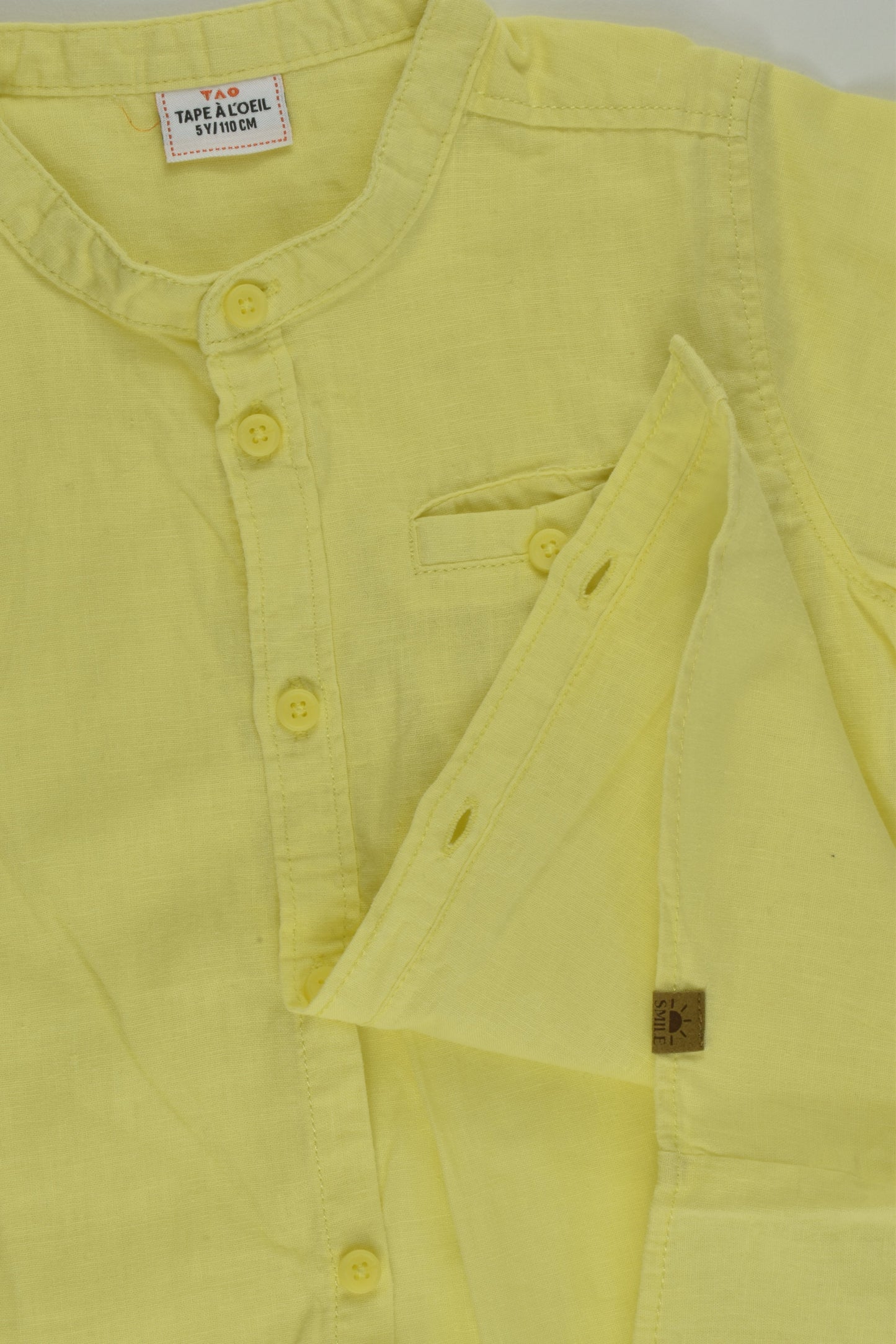 Tape à L'Oeil Size 5 Linen-feel Shirt