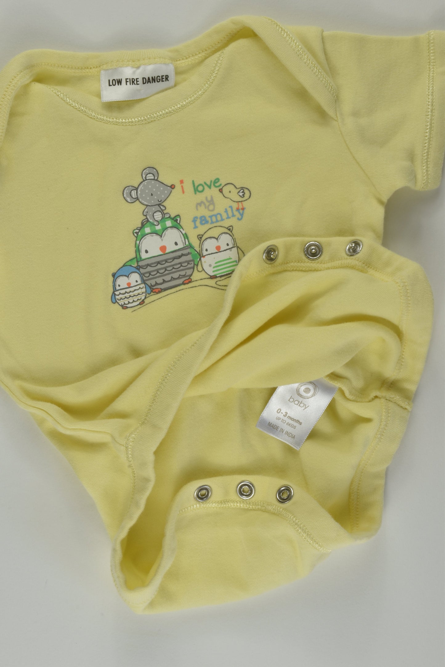 Target Size 000 'I Love My Family' Bodysuit