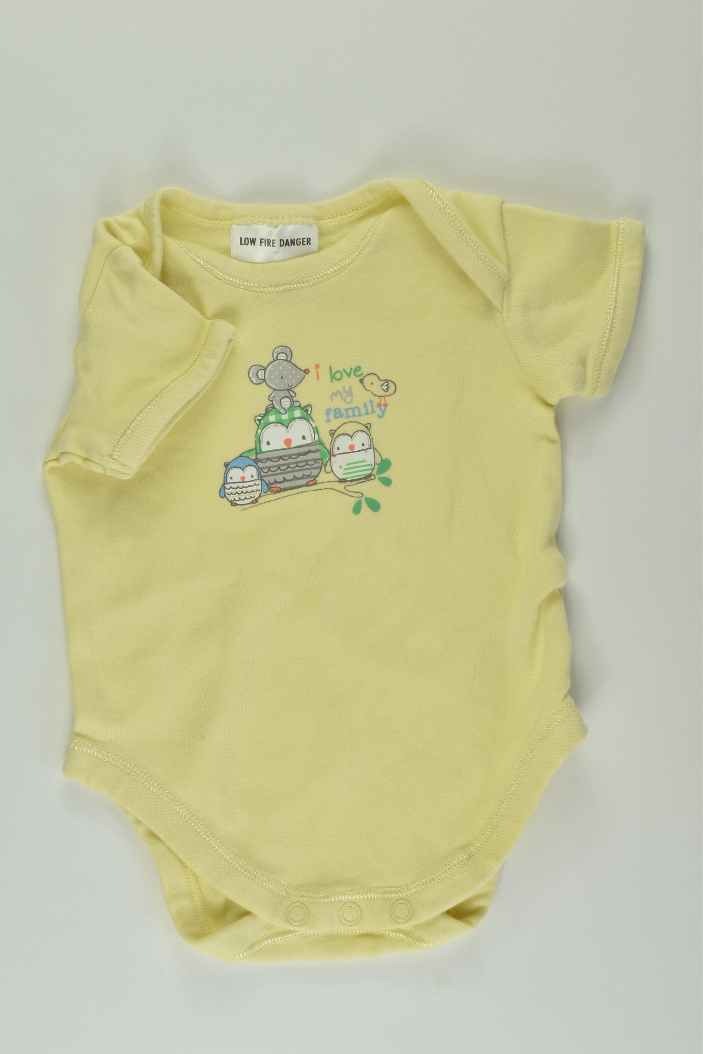 Target Size 000 'I Love My Family' Bodysuit