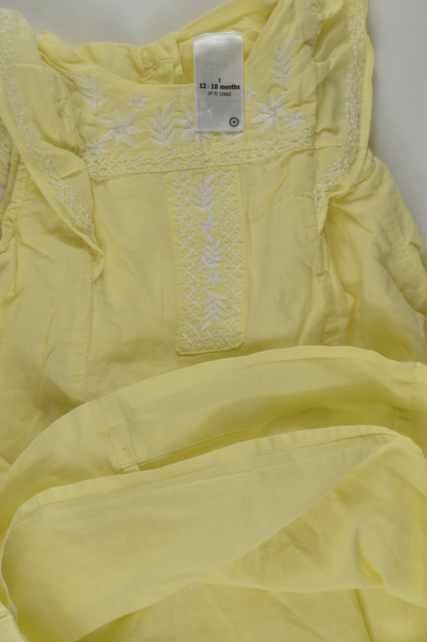 Target Size 1 Lined Embroidery Dress