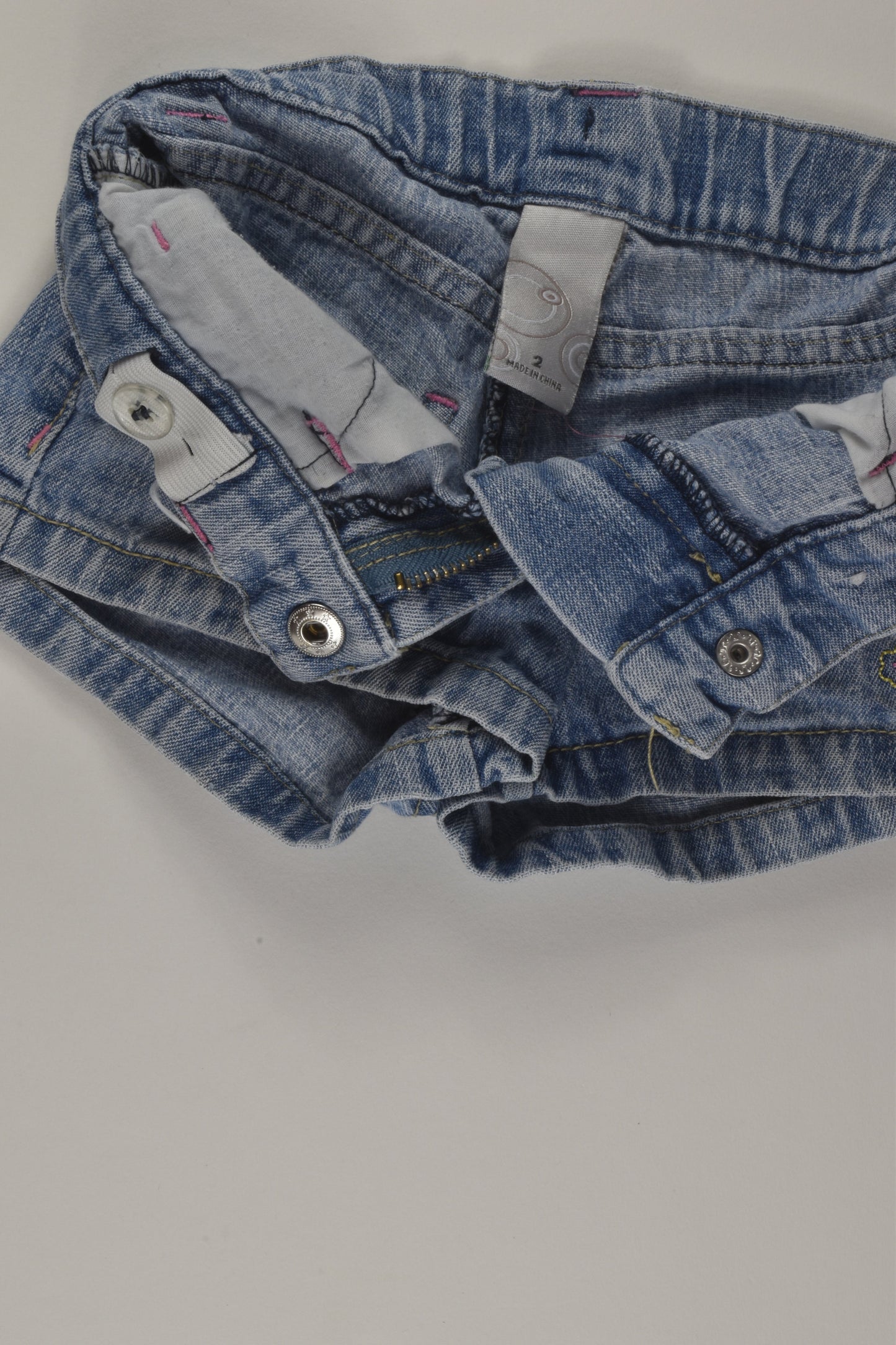 Target Size 2 Embroidery Denim Shorts