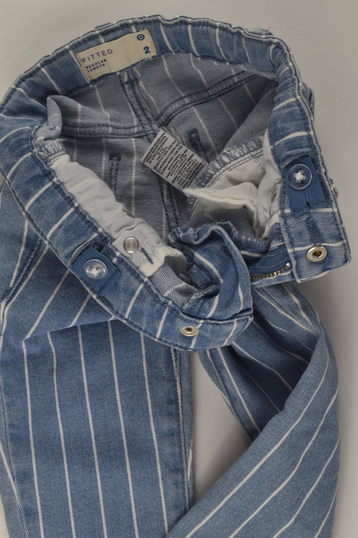 Target Size 2 Striped Denim Pants