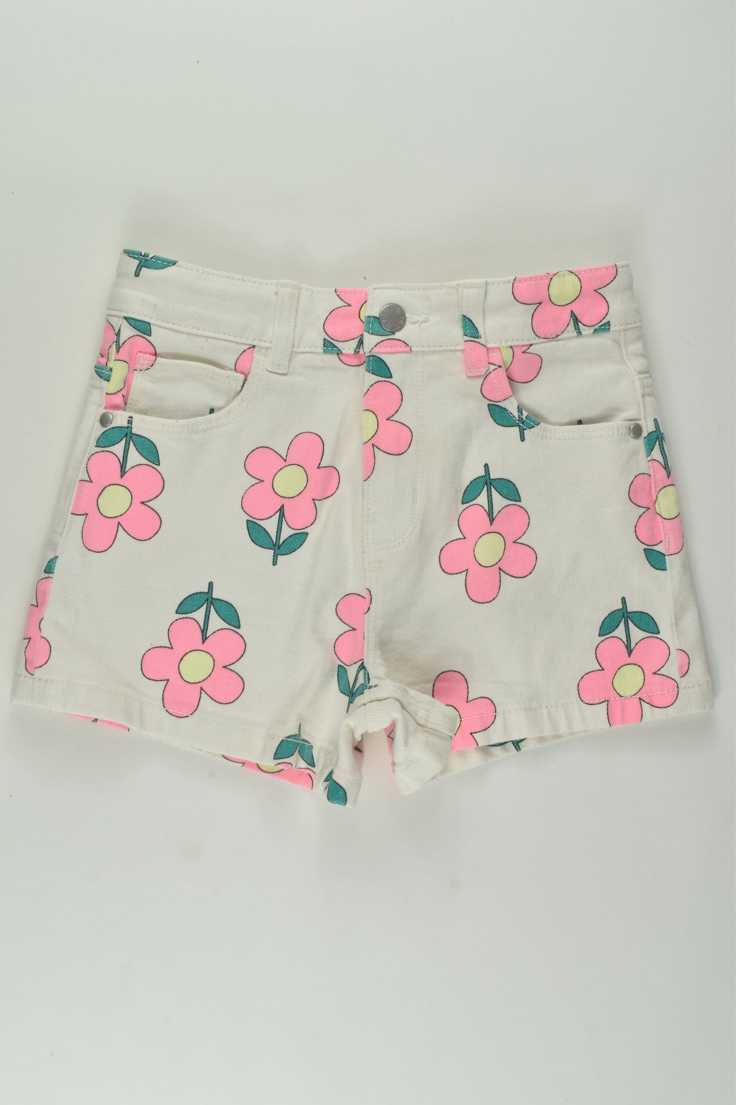 Target Size 5 Flower Denim Shorts