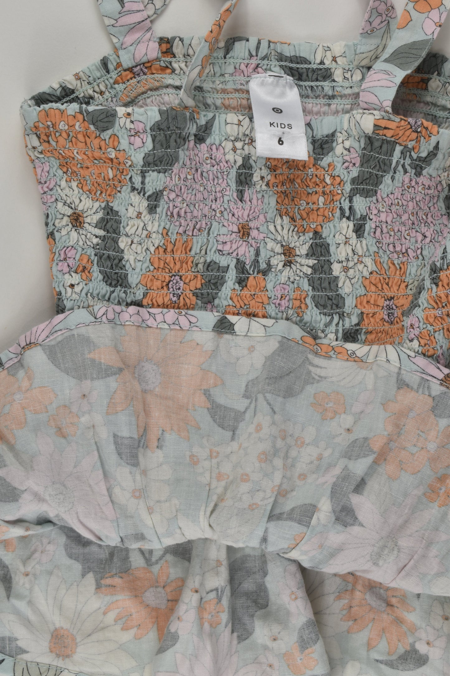 Target Size 6 Linen Blend Floral Blouse