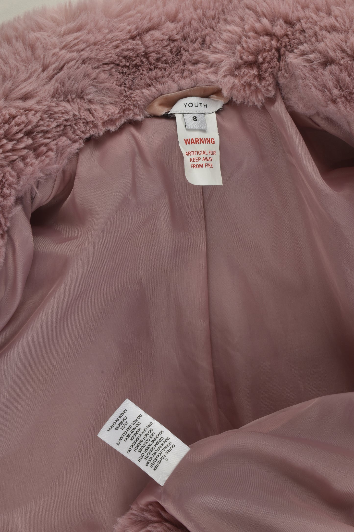 Target Size 8 Warm Faux Fur Jacket