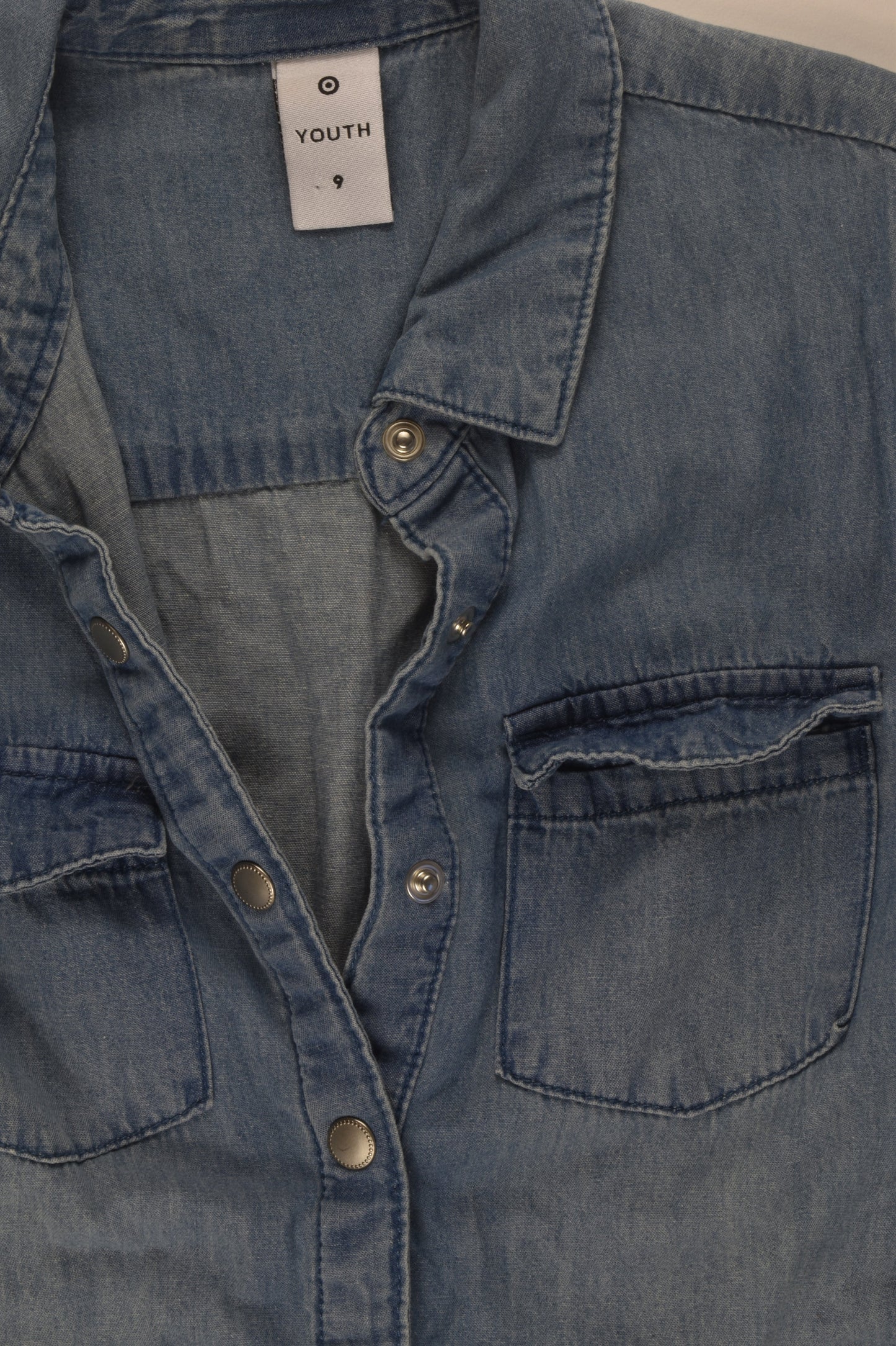Target Size 9 Lightweight Denim Jumpsuit