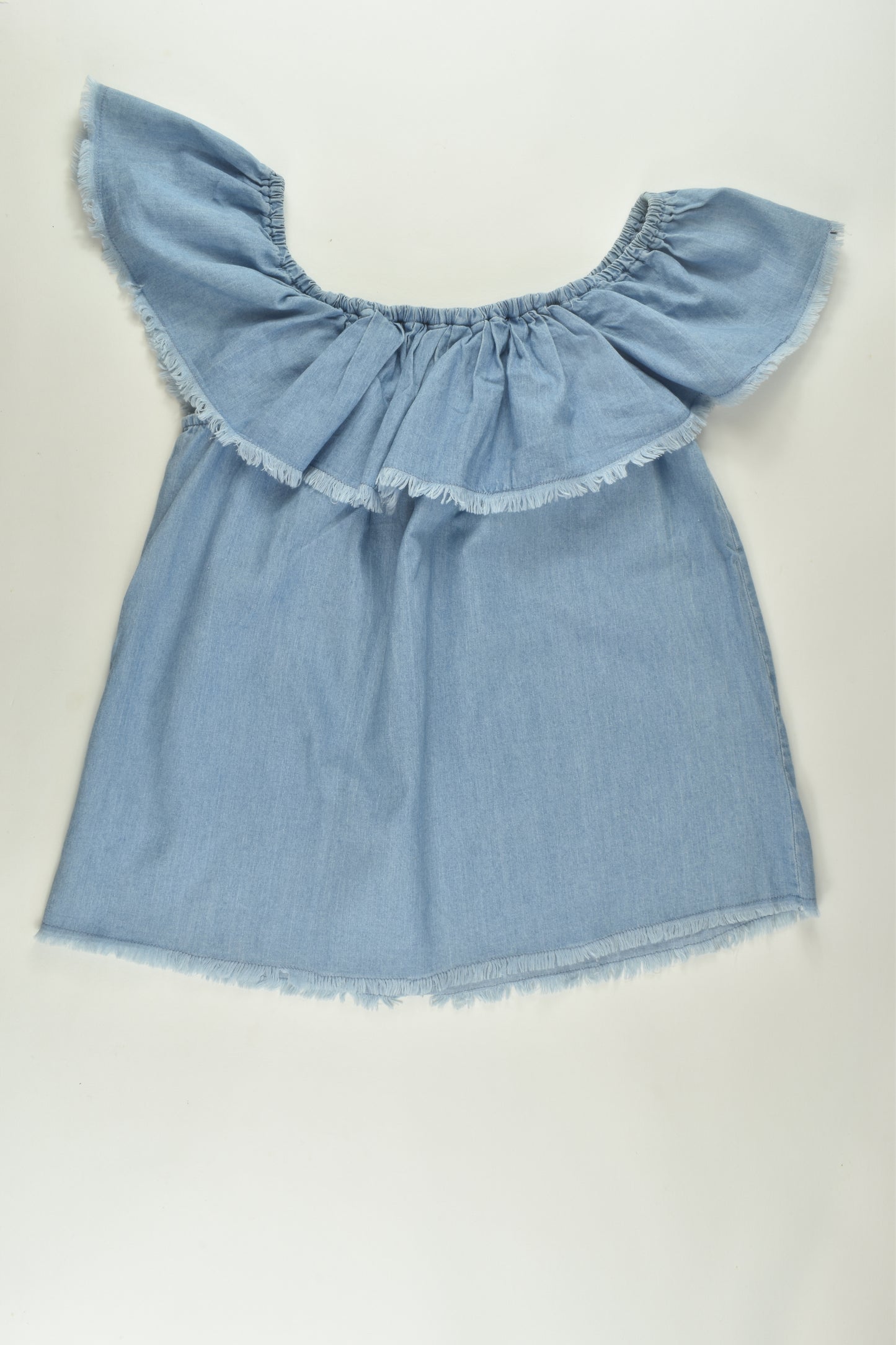 Tilii Size 12 Lightweight Denim Blouse