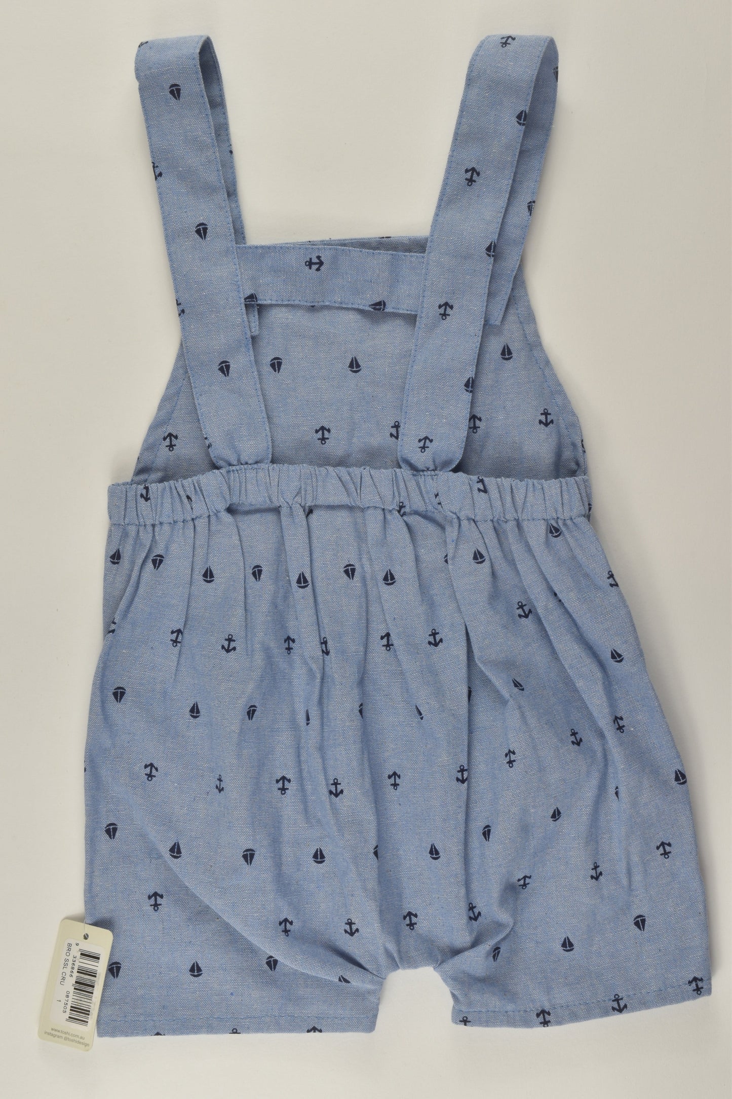 Toshi Size 1 Nautical Short Overalls