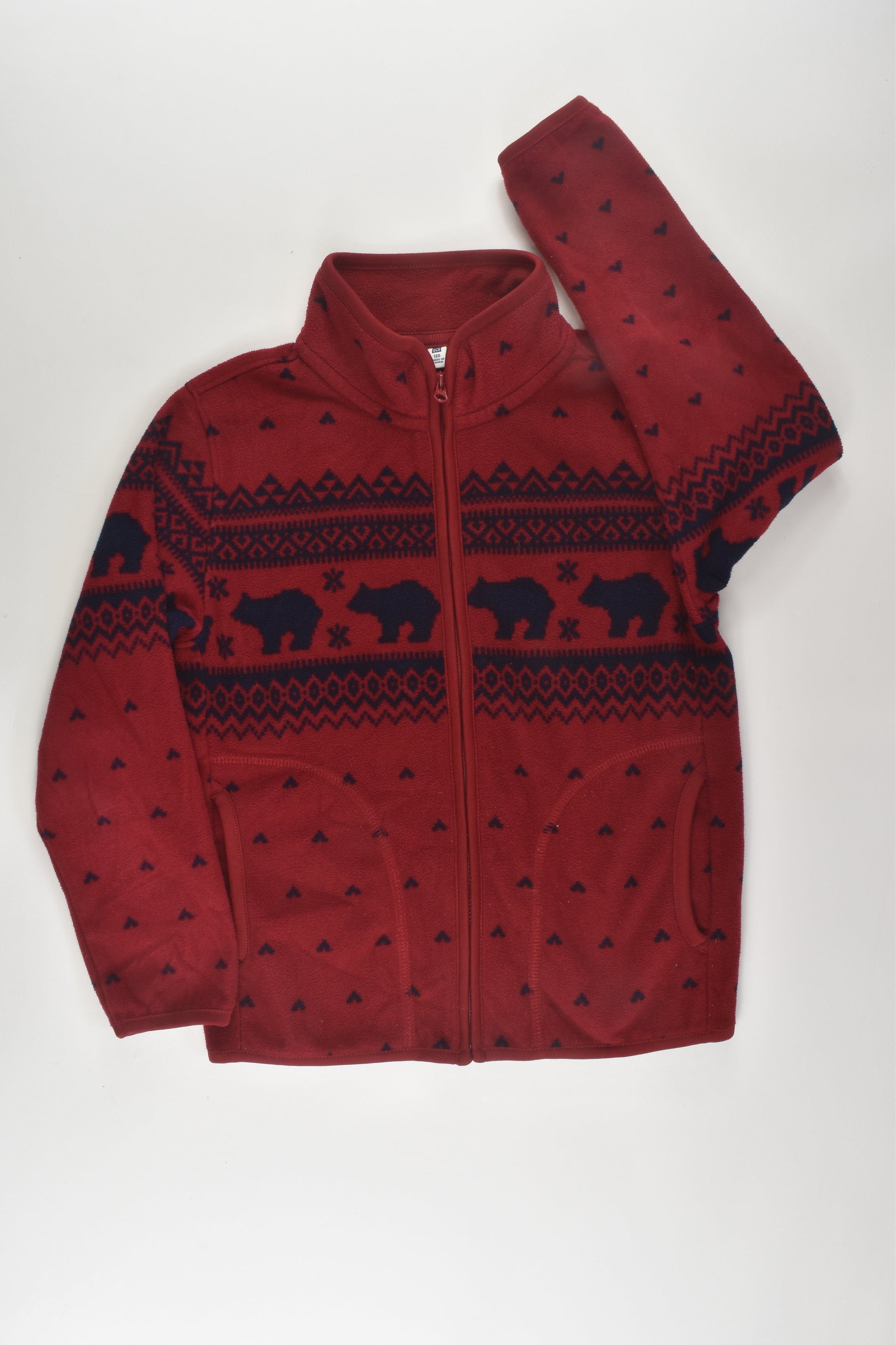 Uniqlo Size 6-7 Fleece Zip Jumper