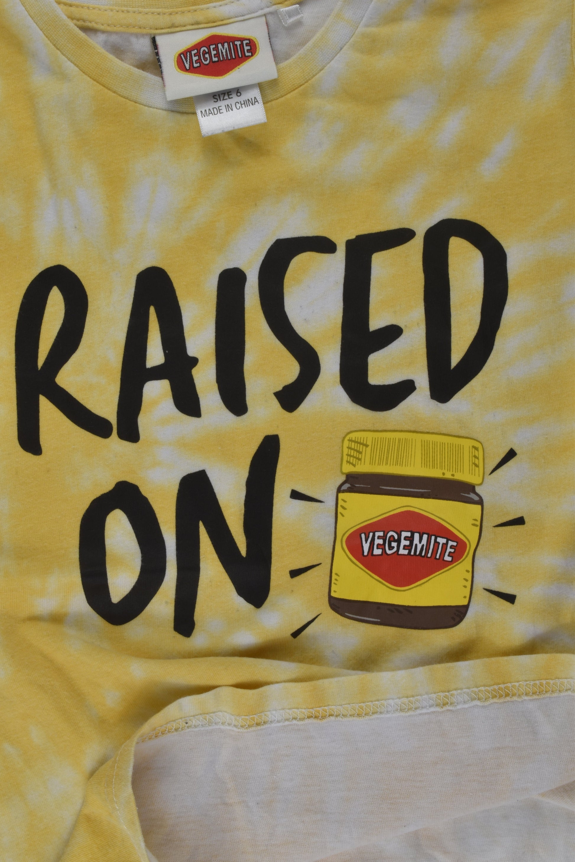 Vegemite Size 6 T-shirt