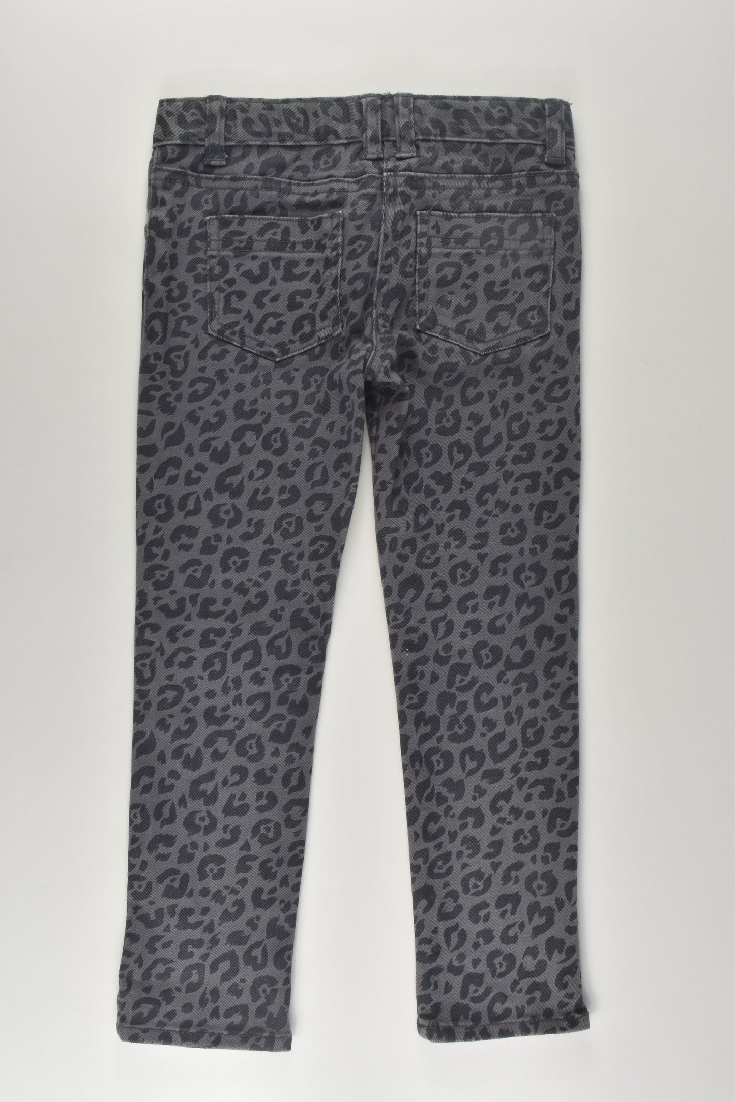 Wayne Jnr Size 4 Leopard Print Denim Pants