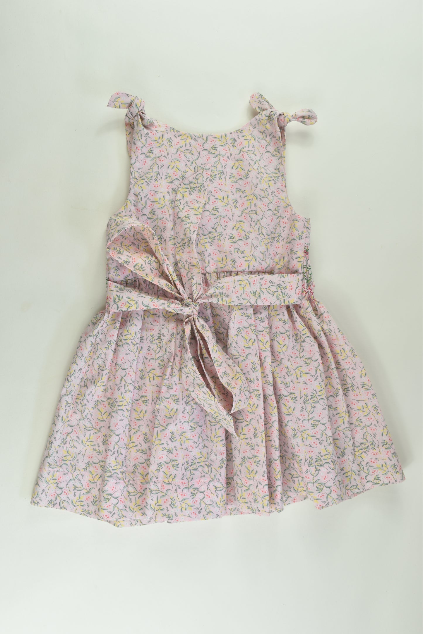 West Star Stitches Size 1 Floral Smocked Dress