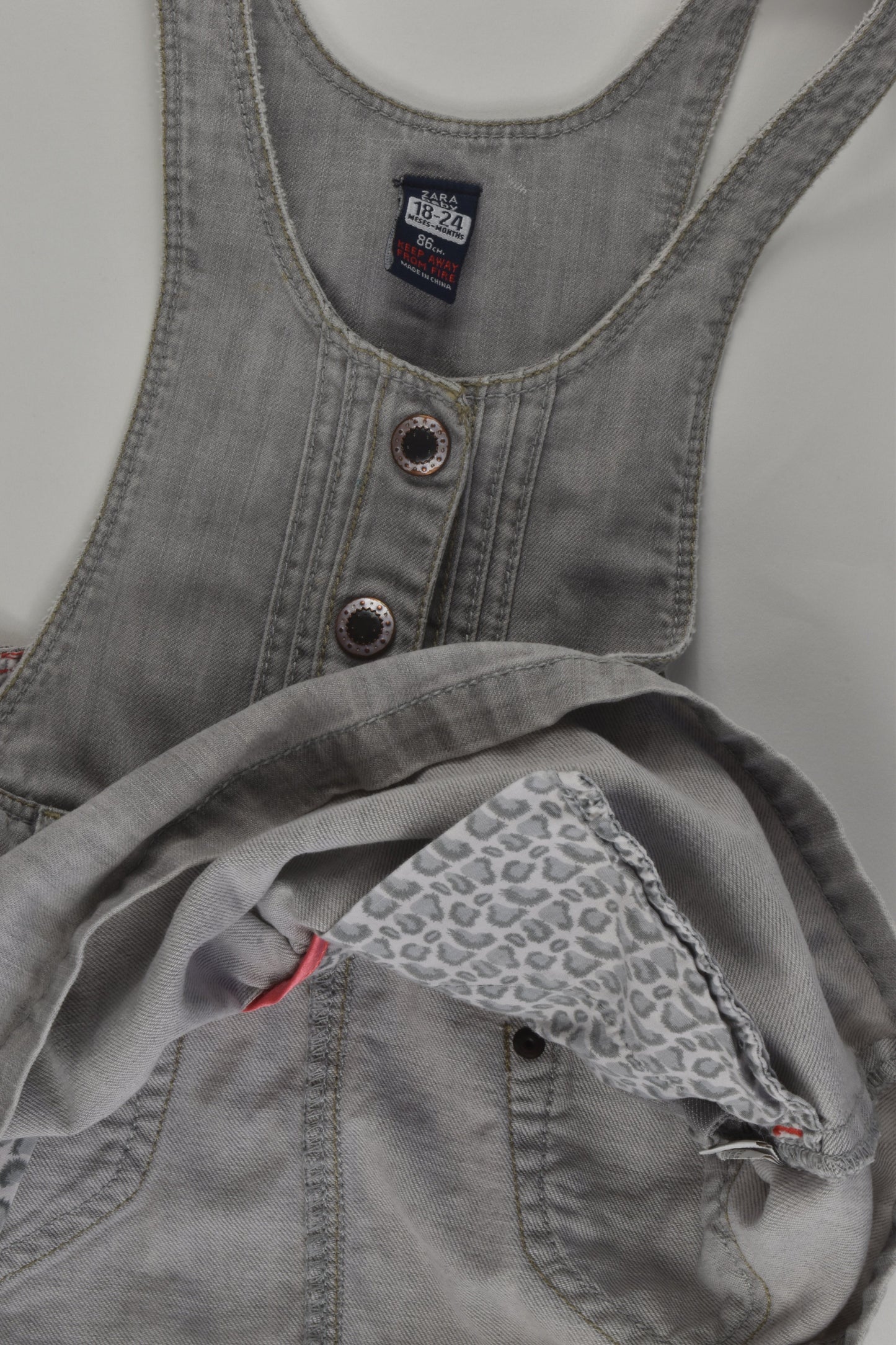 Zara Size 1-2 Denim Dress