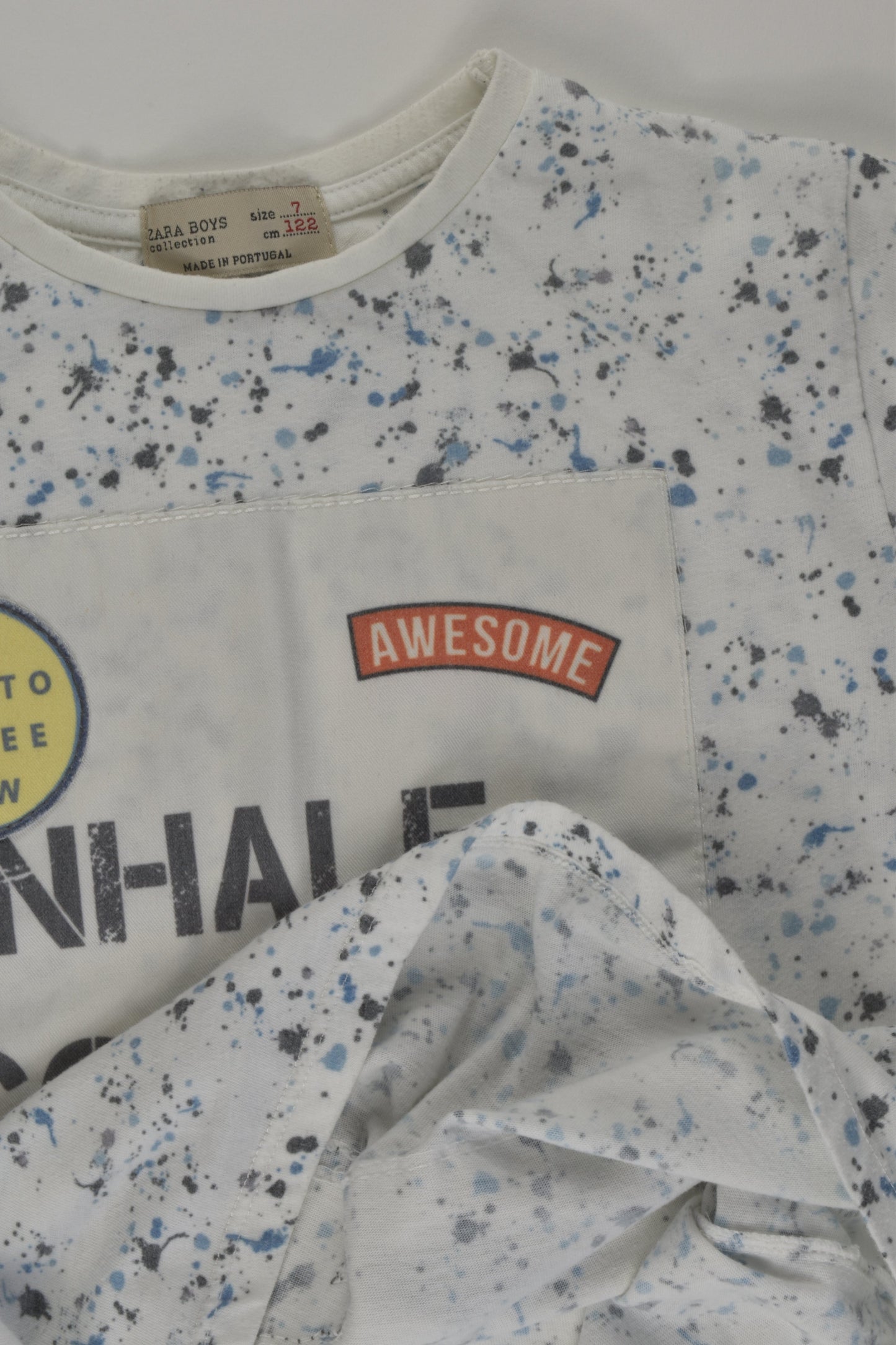 Zara Size 7 'Inhale Courage Mode' T-shirt