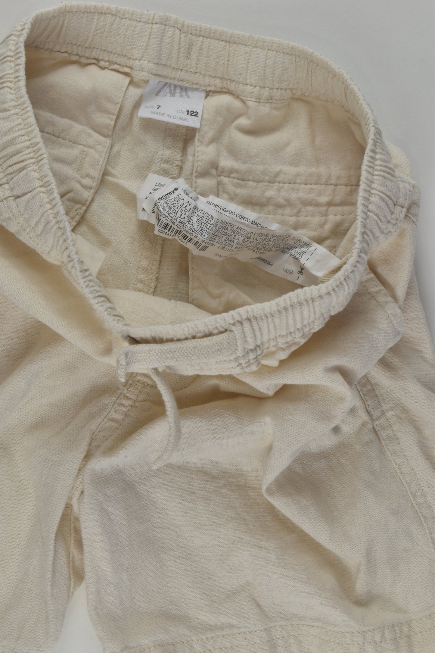 Zara Size 7 Linen Blend Shorts