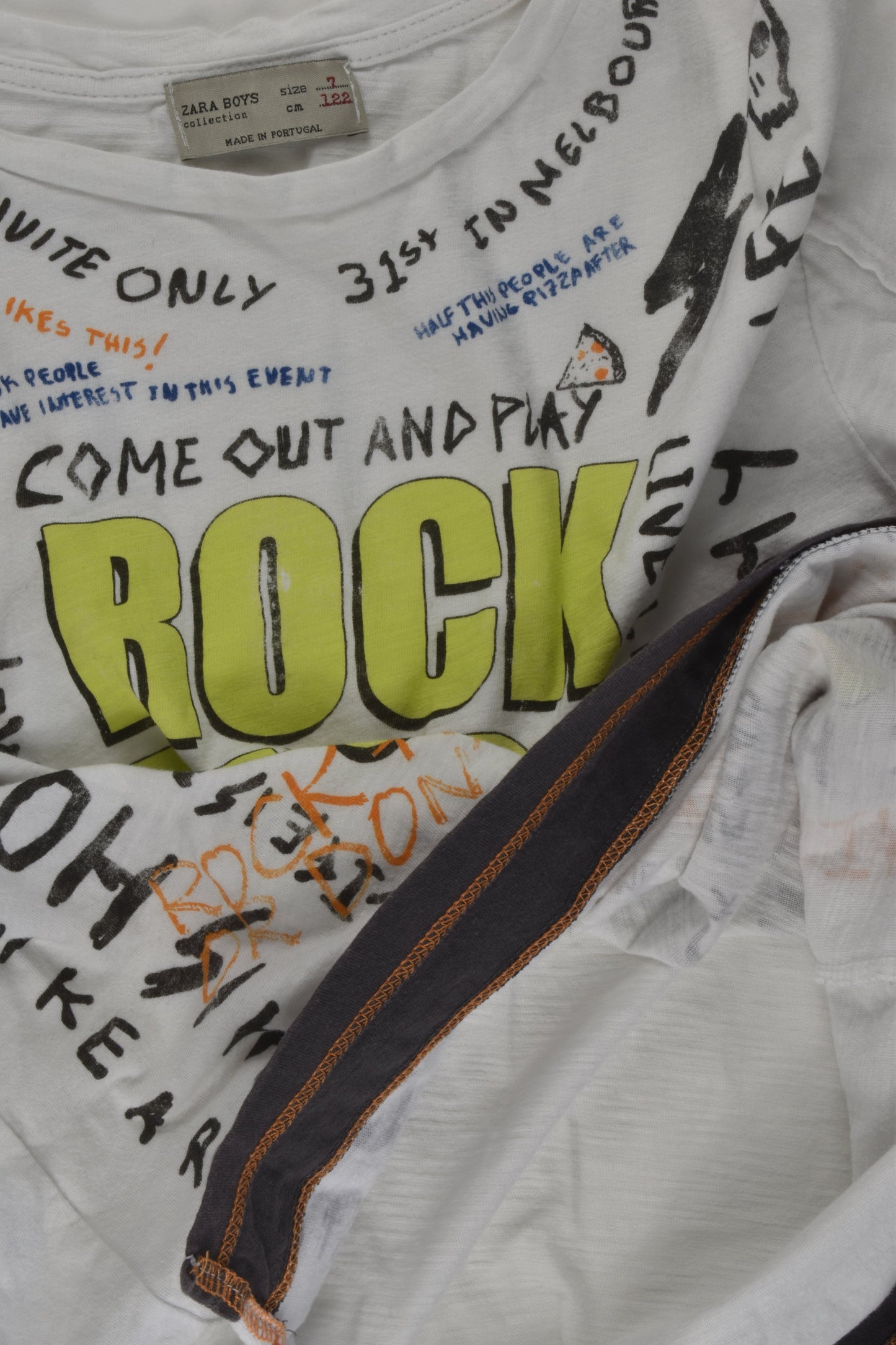 Zara Size 7 'Rock This Up!' T-shirt