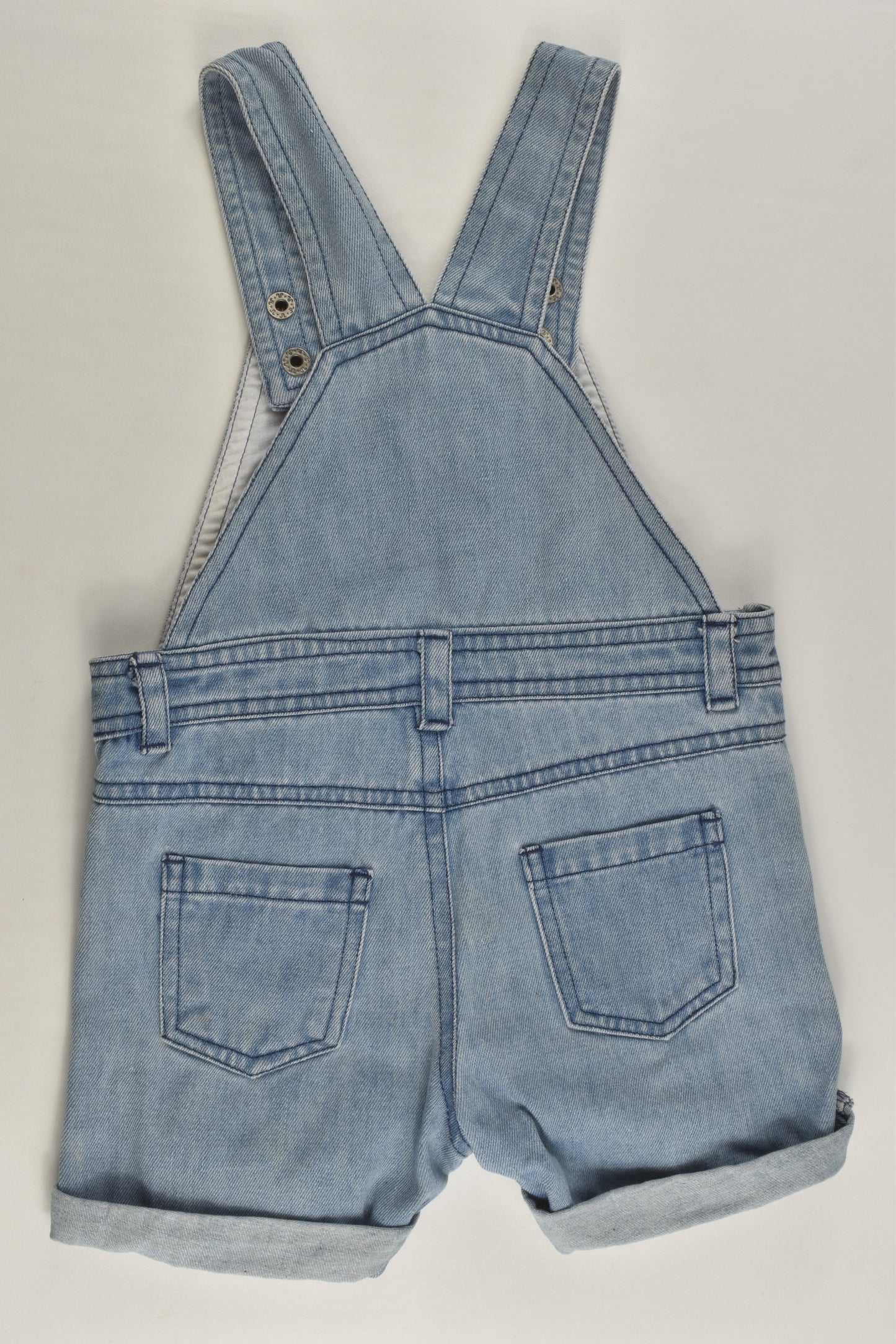 4 Baby by Baby Bunting Size 0 Lion Short Denim Overalls