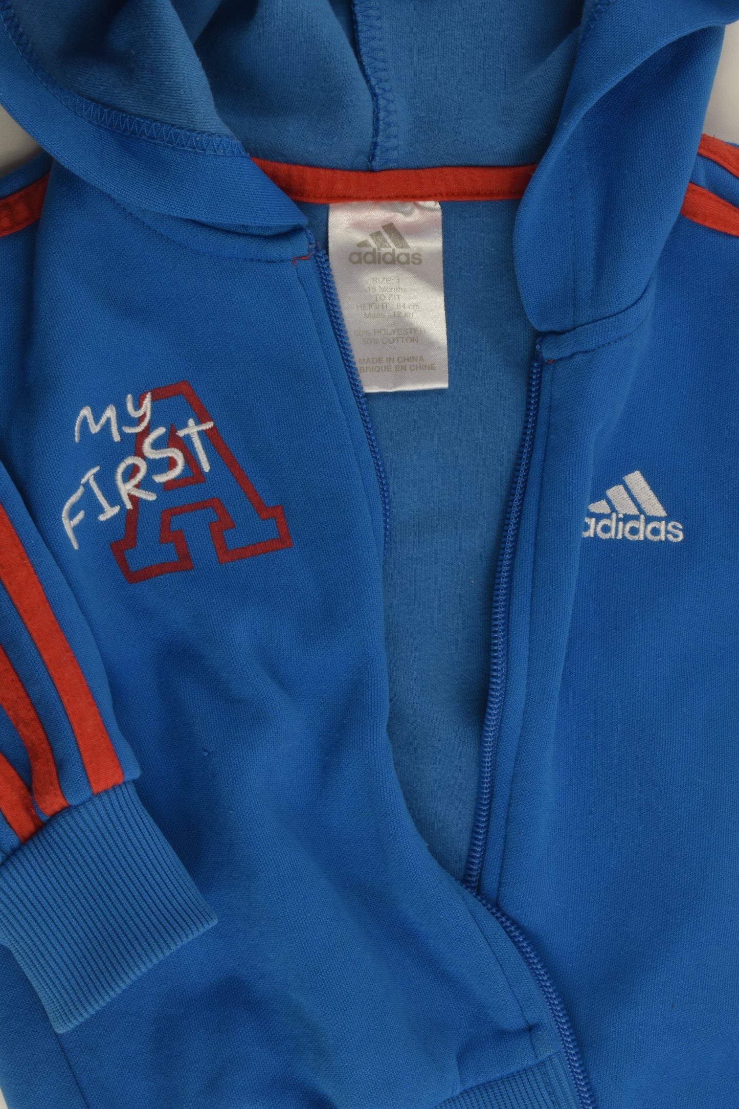 Adidas Size 1 Zip Jumper