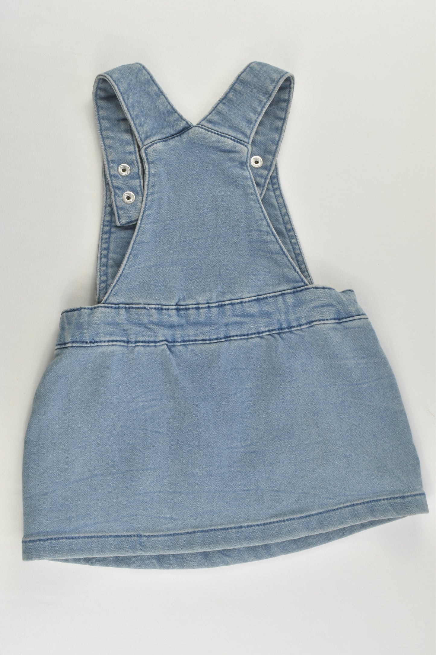 Anko Baby Size 00 Stretchy Denim-like Love Heart Pocket Dress