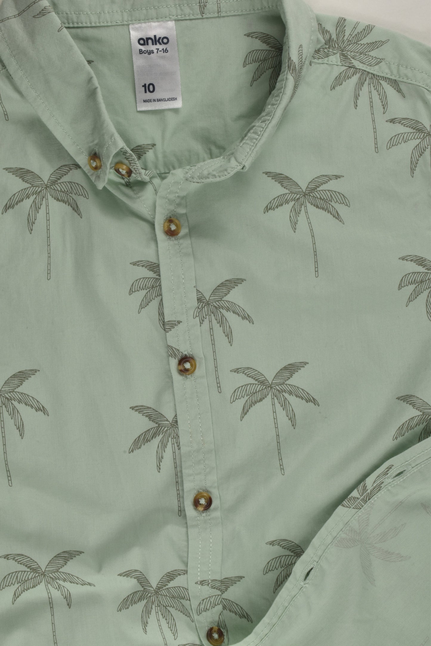 Anko Size 10 Palm Trees Shirt