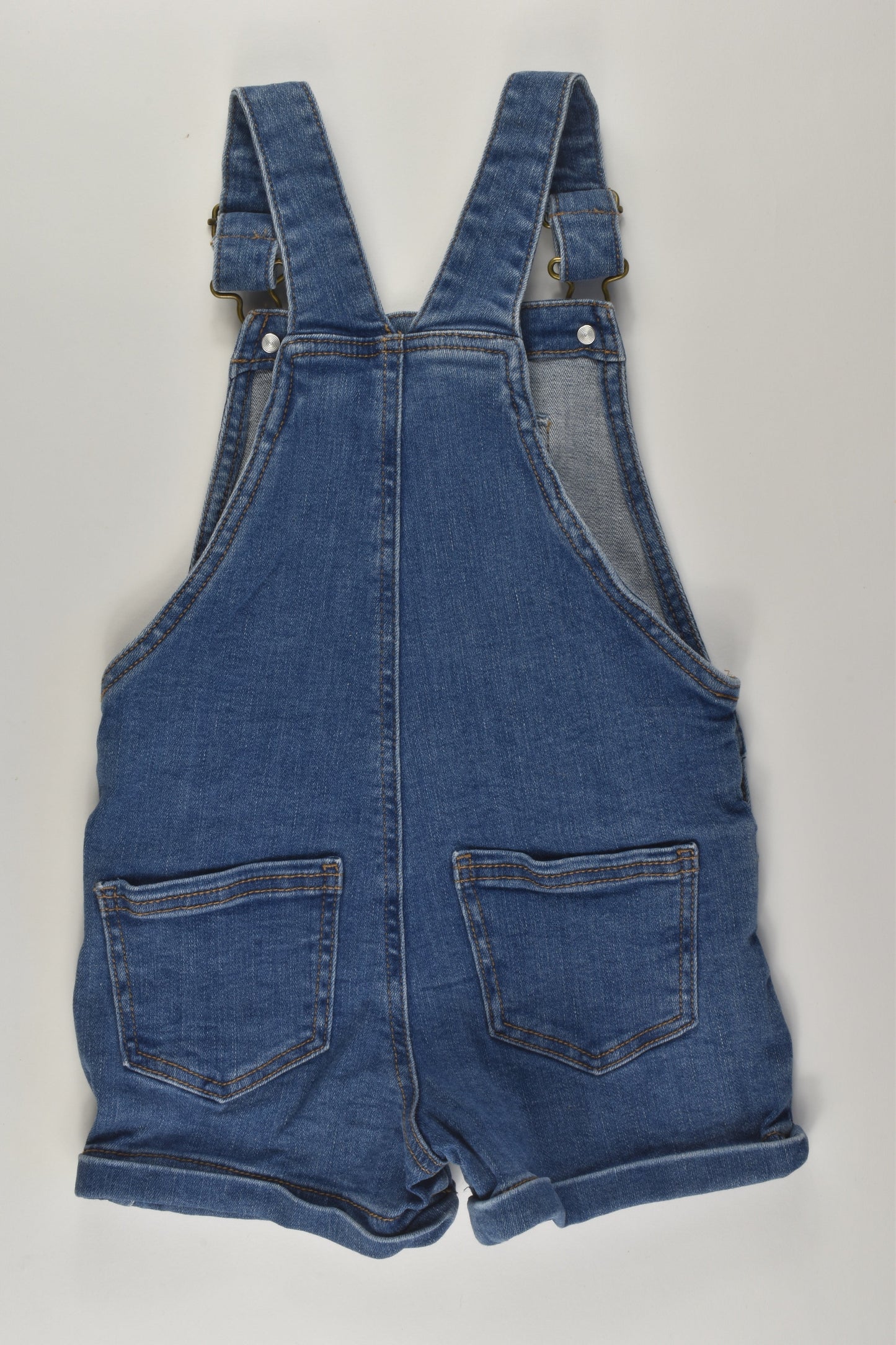 Anko Size 5 Short Stretchy Denim Overalls