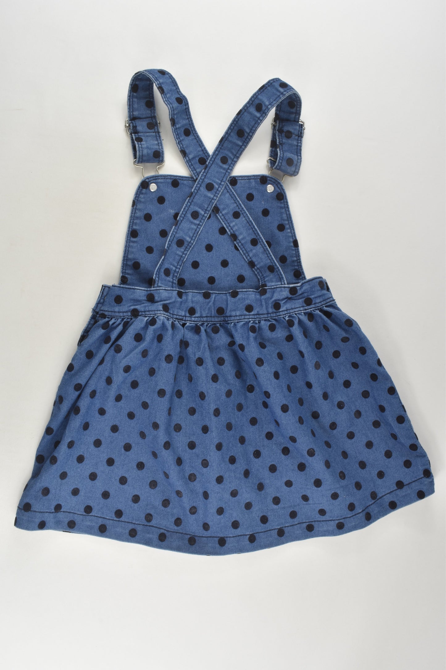Anko Size 6 Lightweight Polka Dots Denim Dress