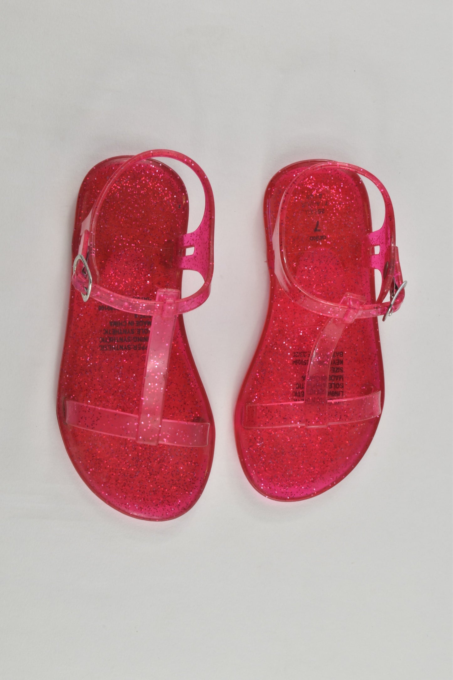 Anko Size 7 Pink Jelly Sandals