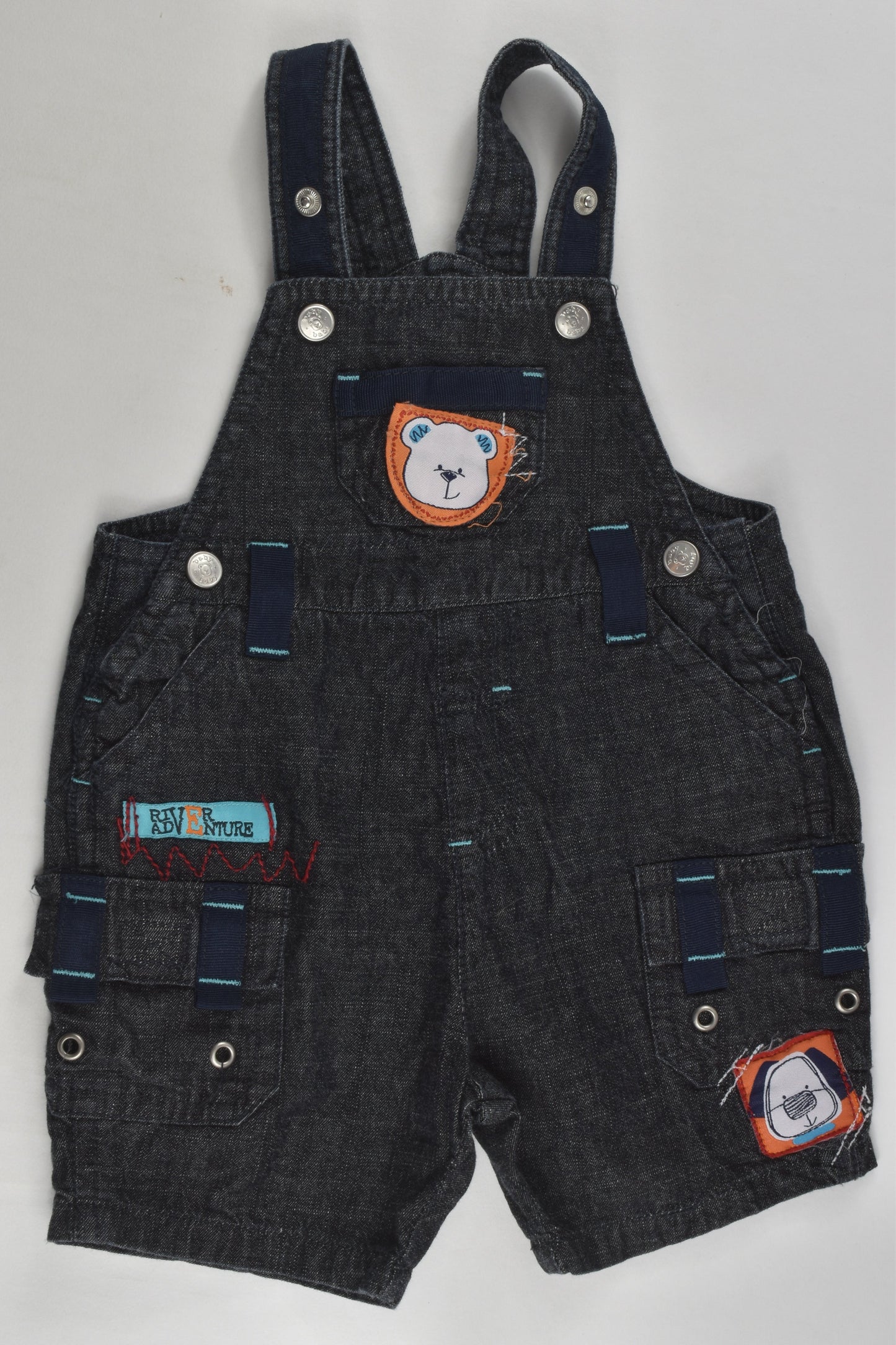 Baby Baby Size 000 Short Denim Overalls
